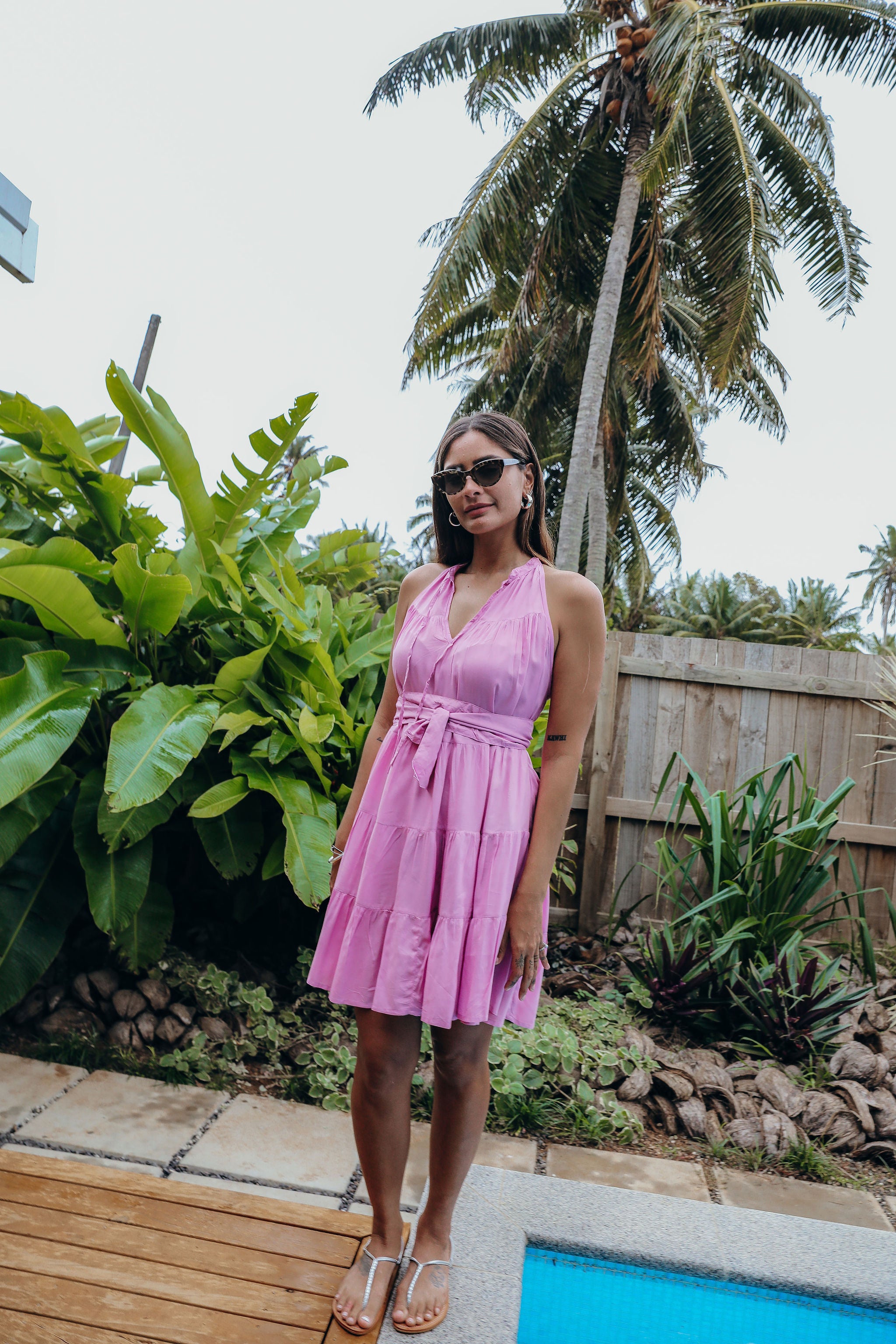 Pink Light Weight Mini Dress