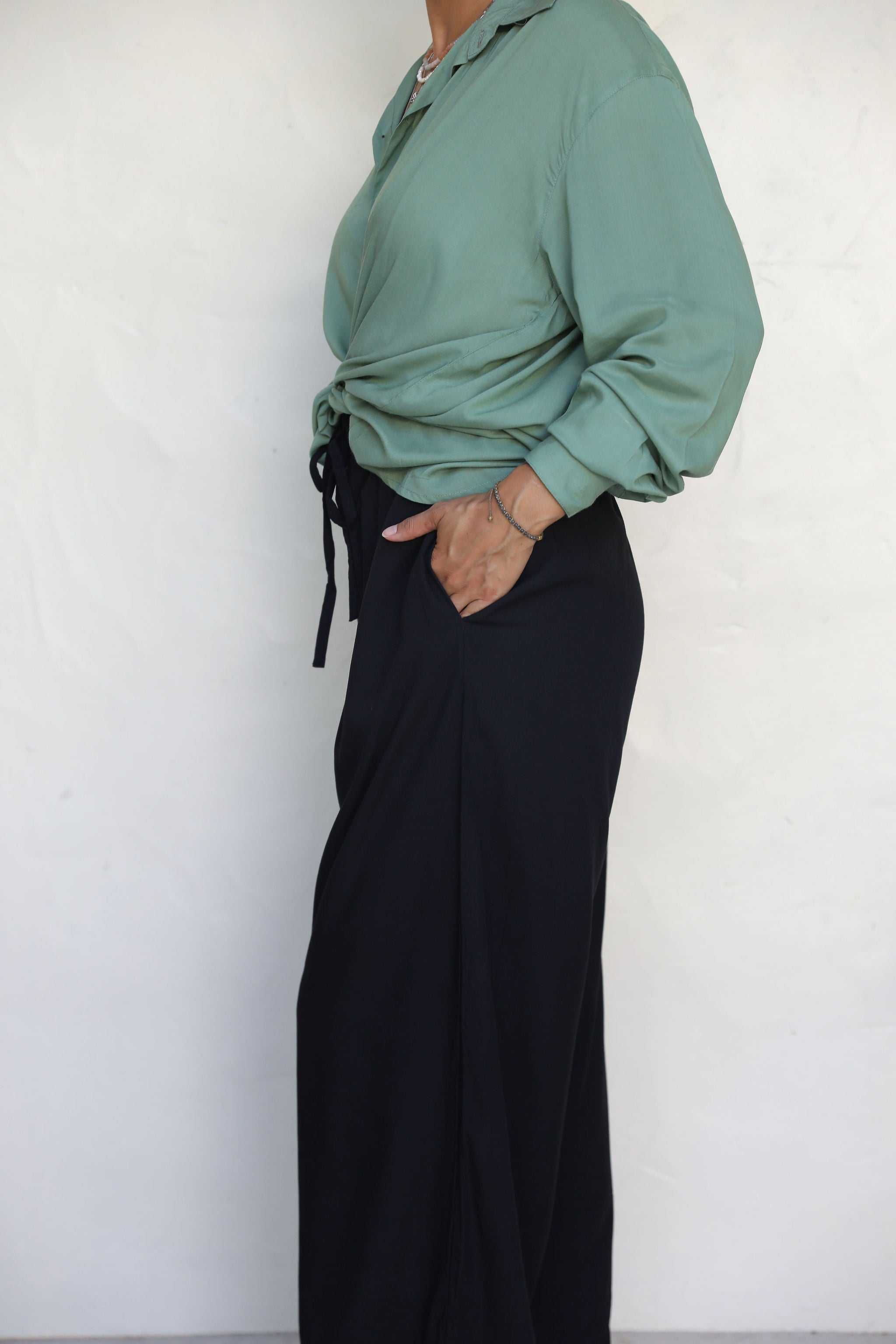 Palm Green Oversized Shirt
