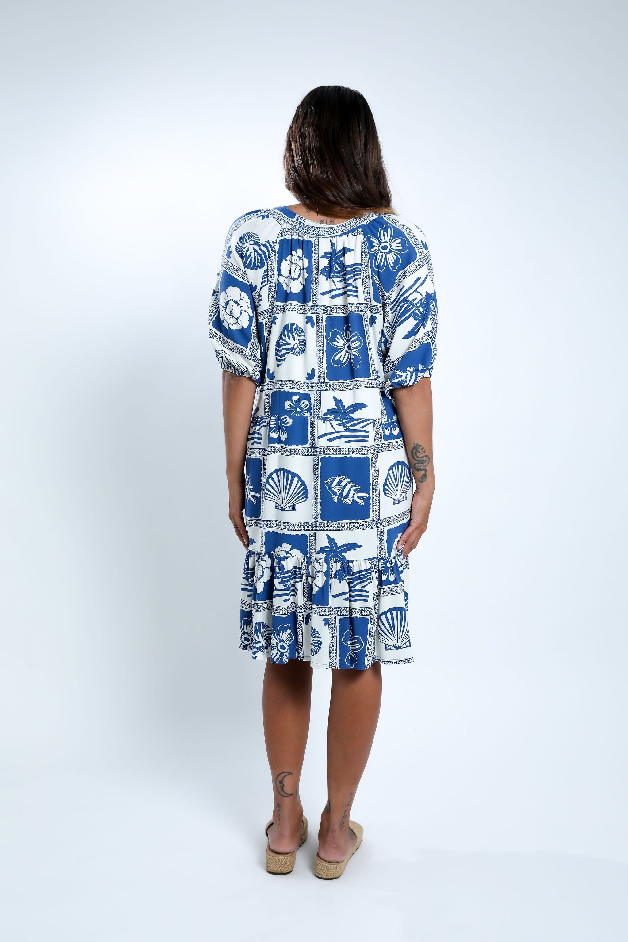 Navy Vaca Ava Dress