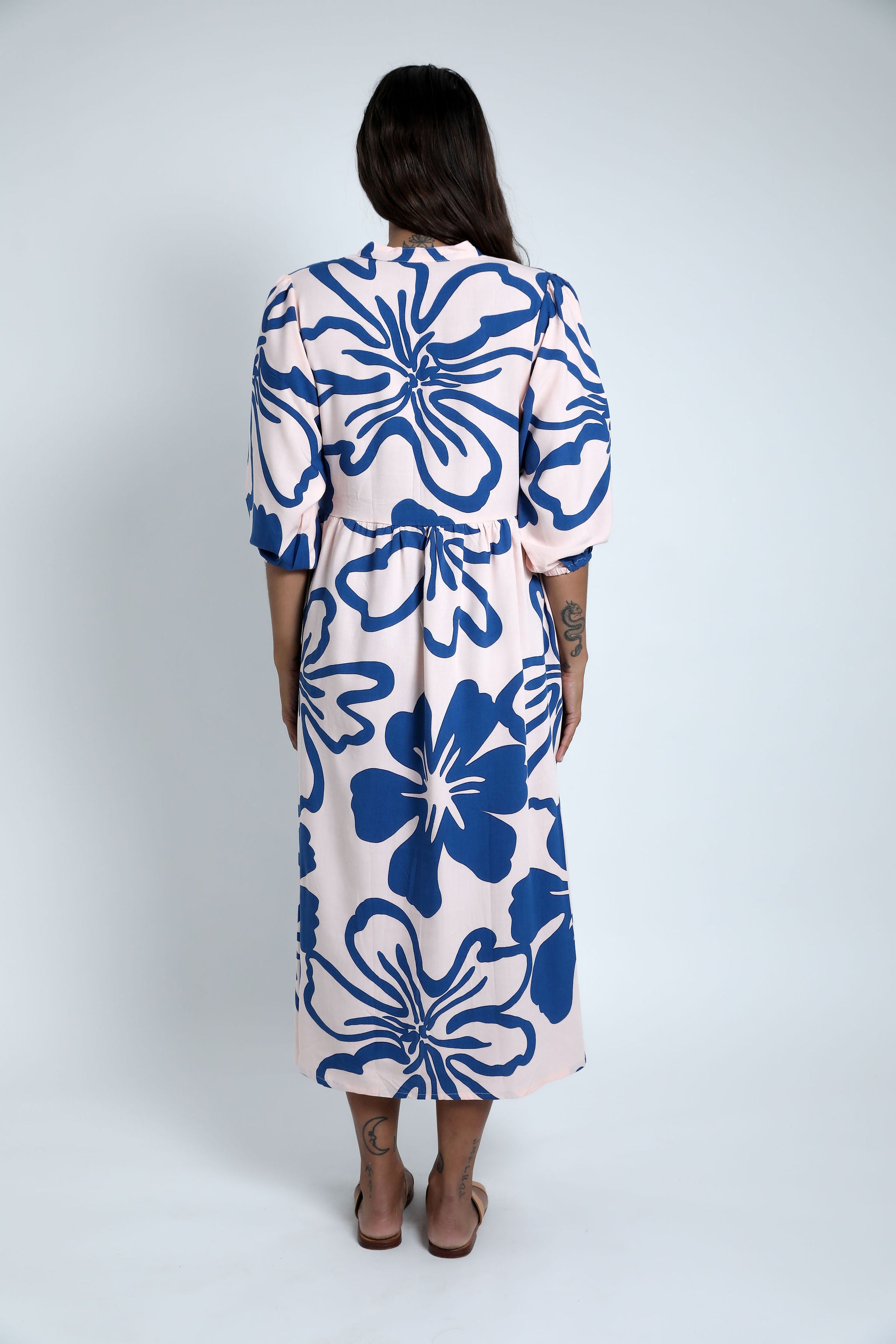 Pink and Navy Te Kaute Tina Mumu