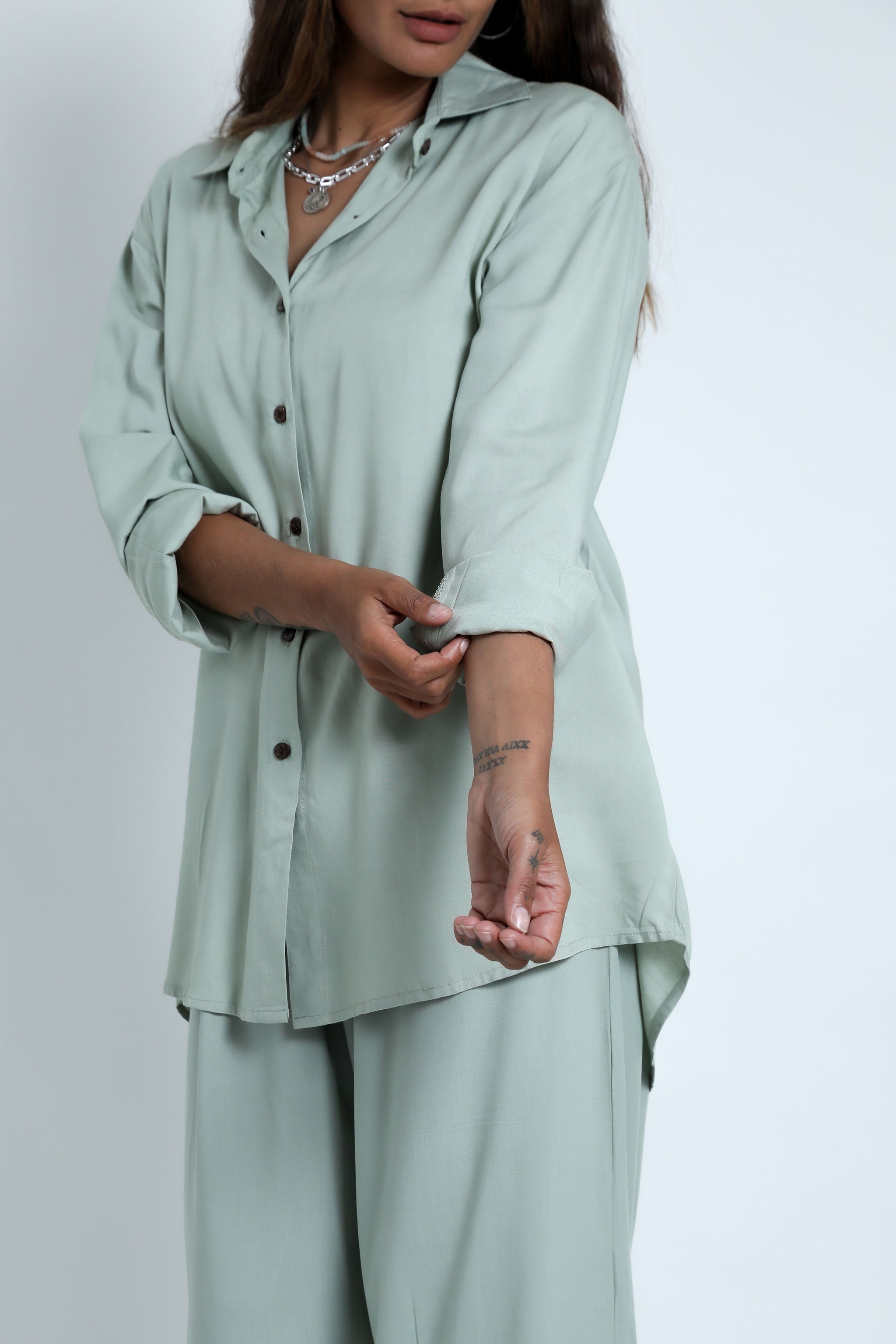 Sage Oversized Shirt