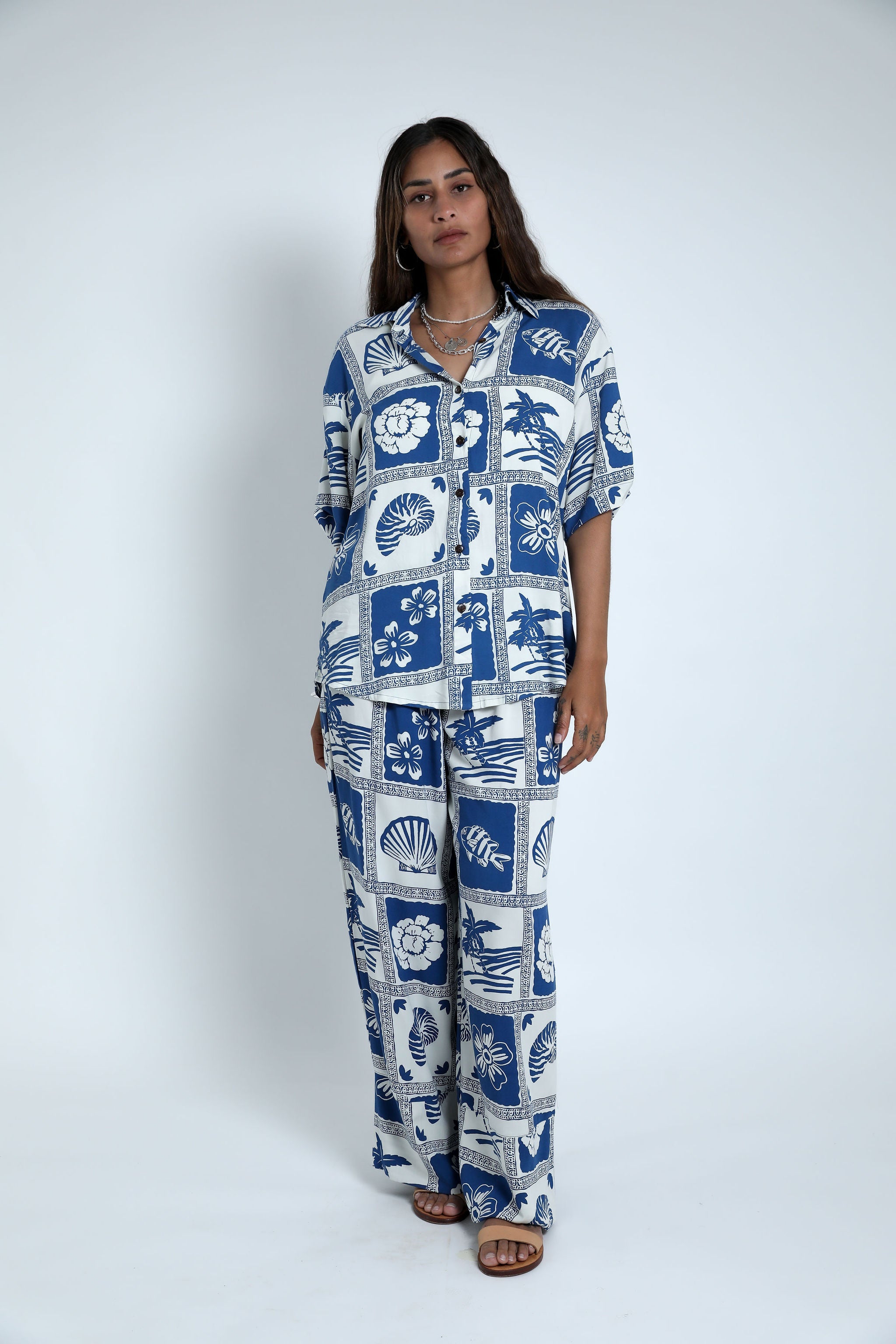 Navy Vaca Scarlett Shirt