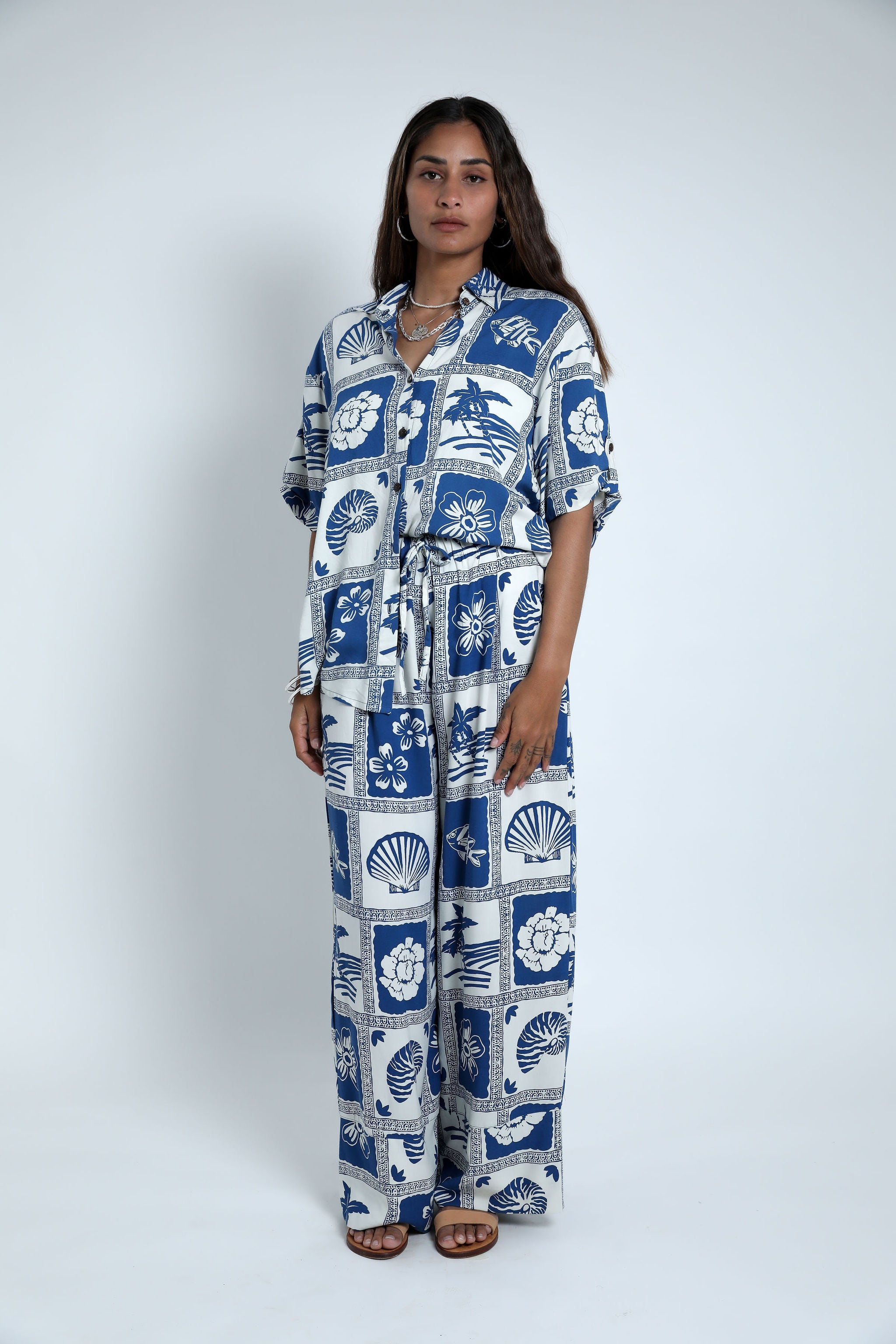 Navy Vaca Scarlett Shirt