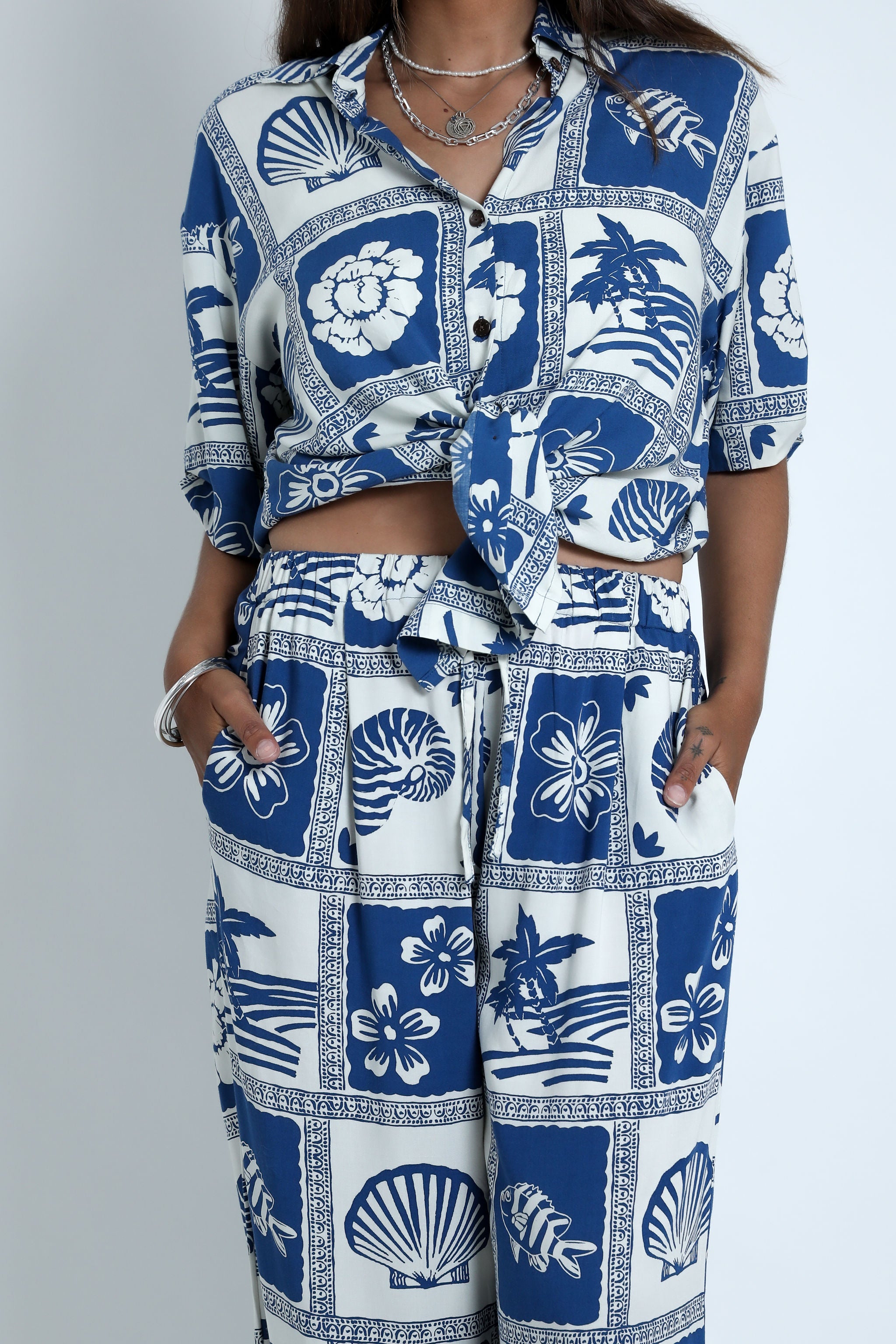 Navy Vaca Grace Pant
