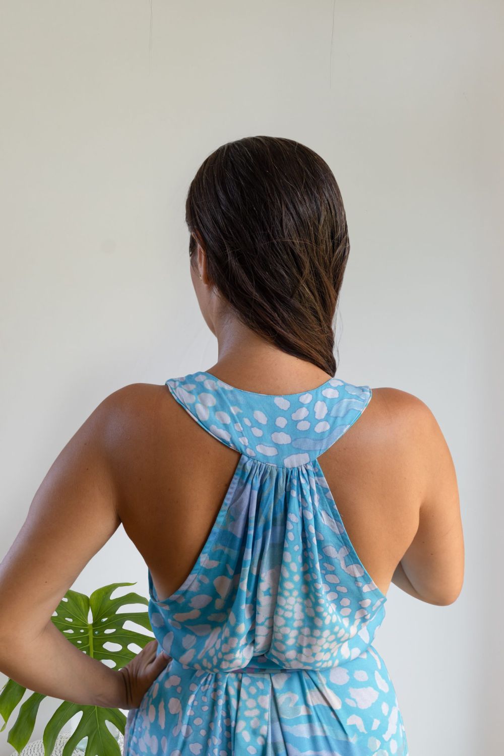 Blue Parrot Tara Fish Button Front Maxi Dress