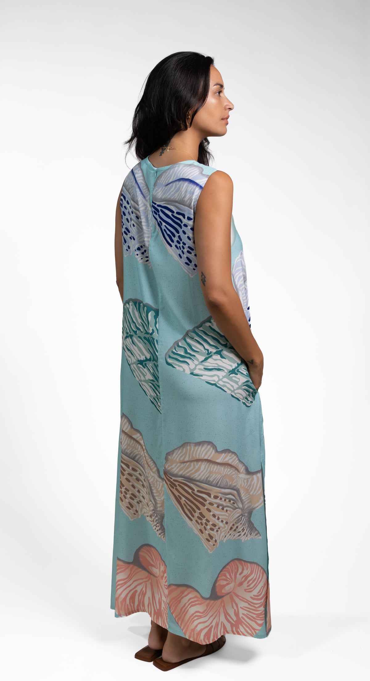 Aqua Poreo Mere Midi Dress