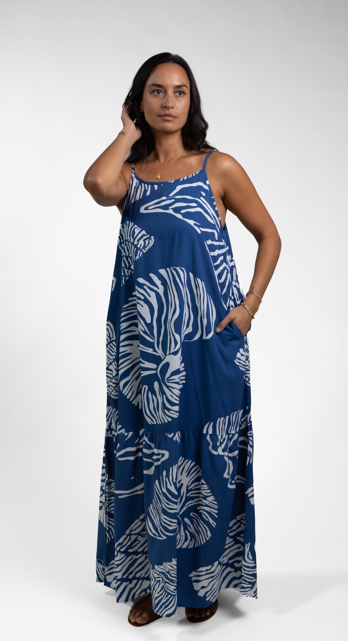 Navy Moana Shell Rama Maxi