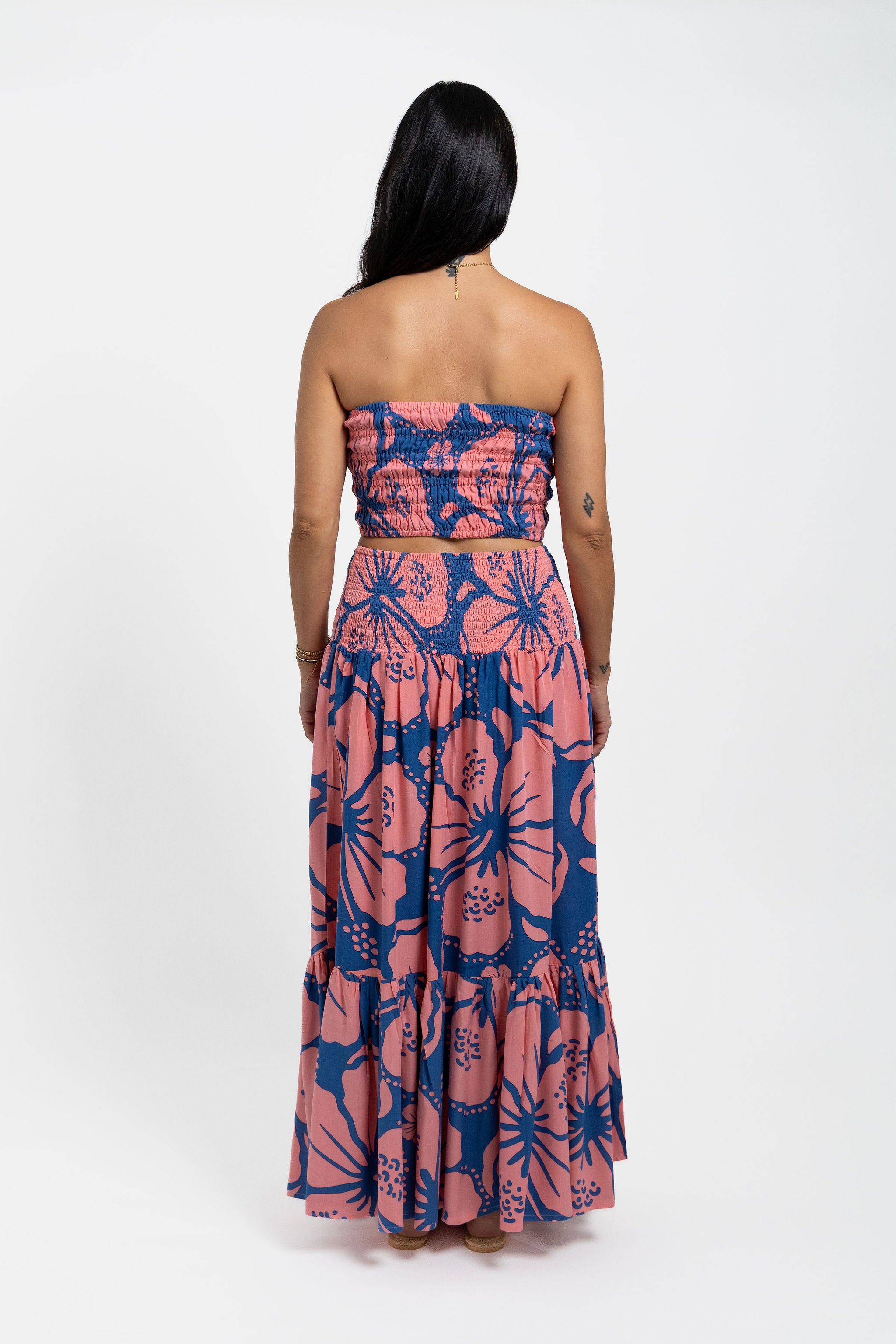 Peach Kaute Ora Kristina Maxi Skirt