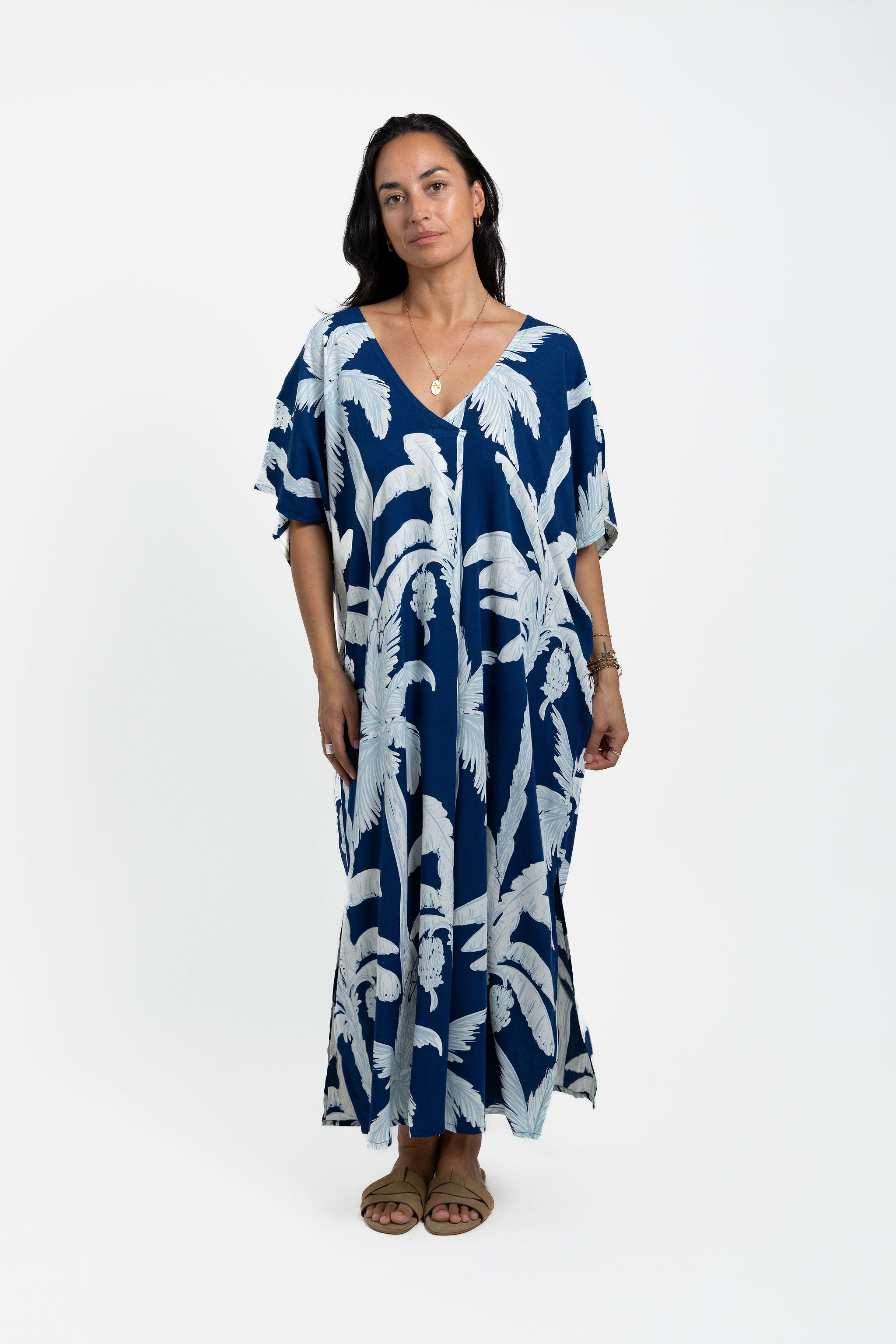 Blue Moana Coco Palms Mana Kaftan