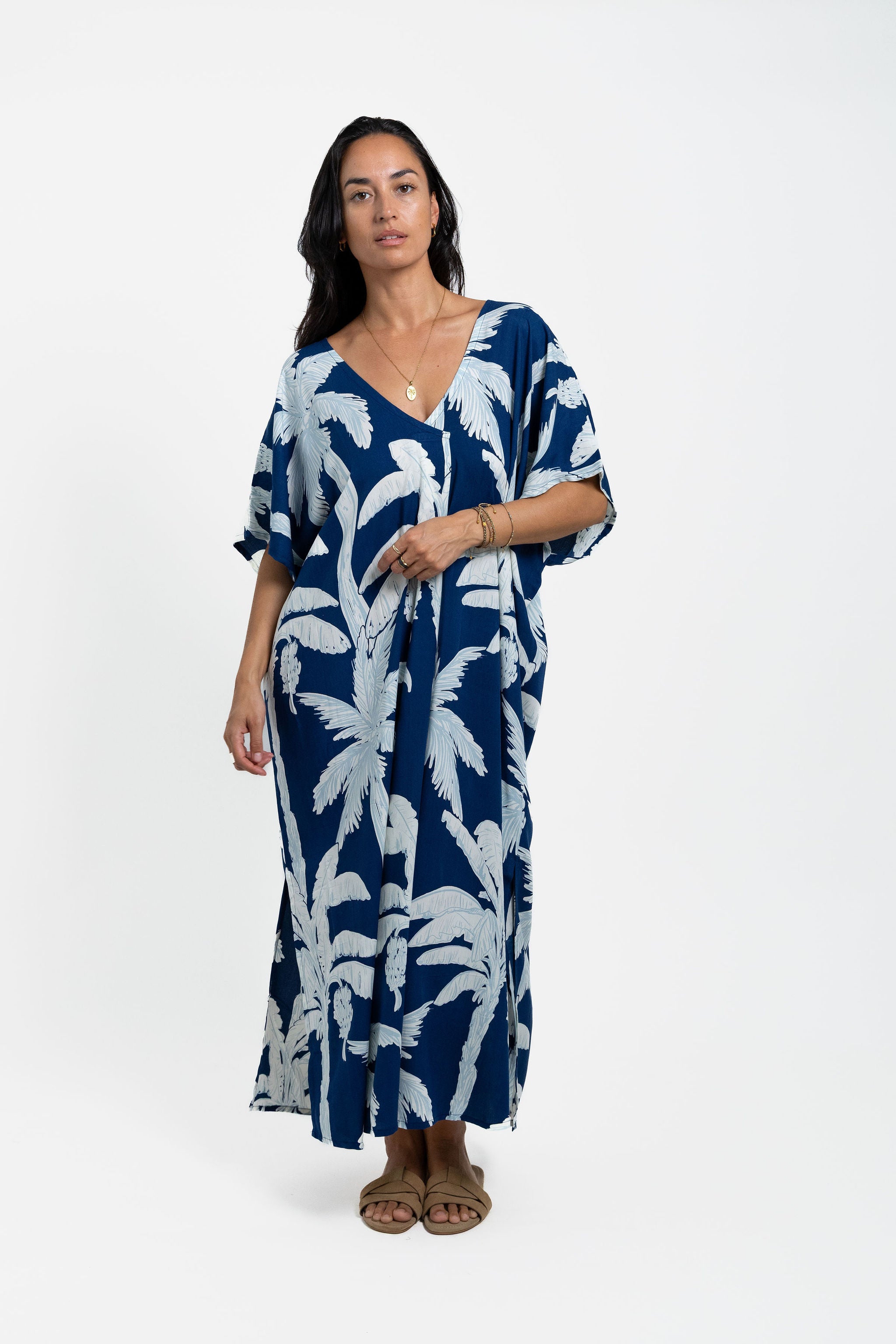 Blue Moana Coco Palms Mana Kaftan