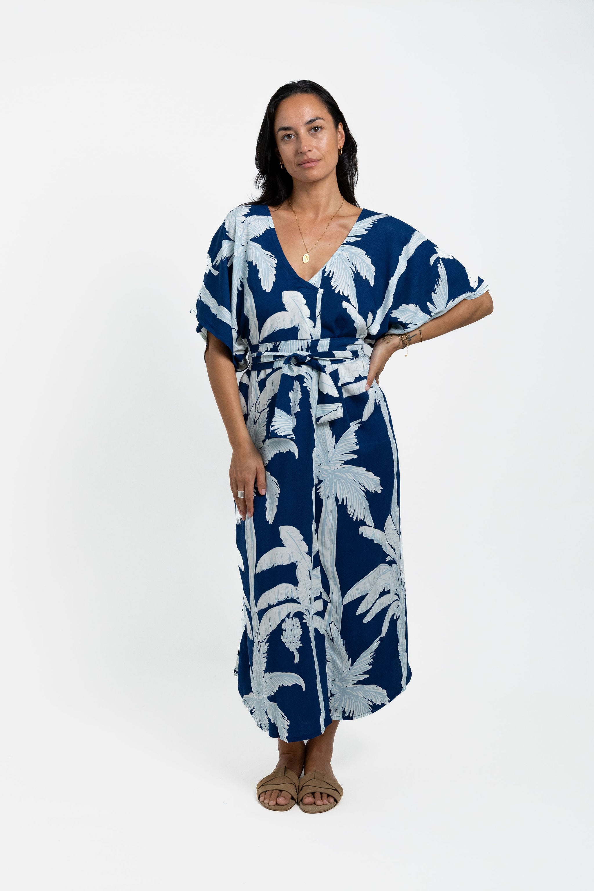 Blue Moana Coco Palms Mana Kaftan