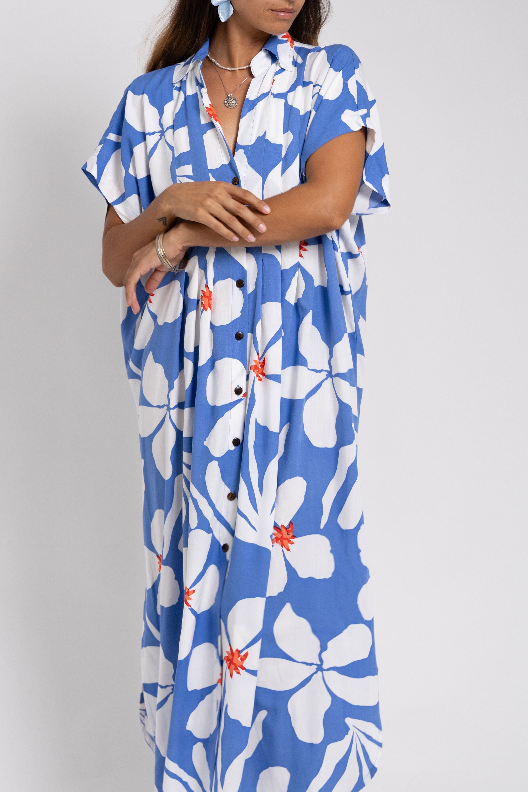 Blue Day Garden Nora Kaftan