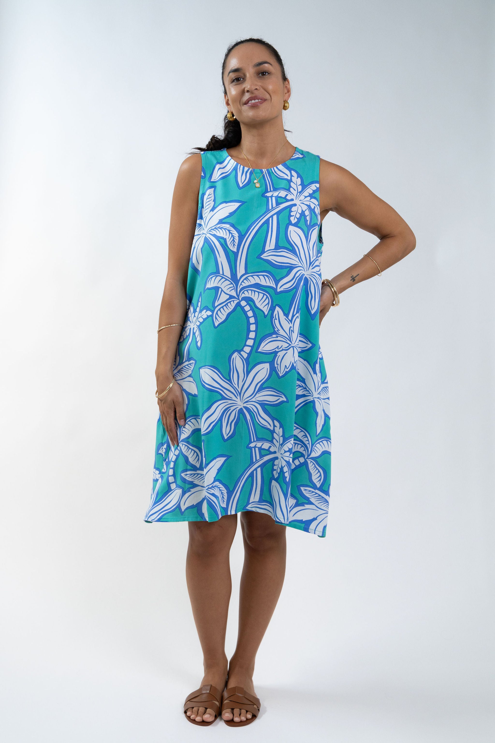 Green Moana Grove Mere Mini Dress