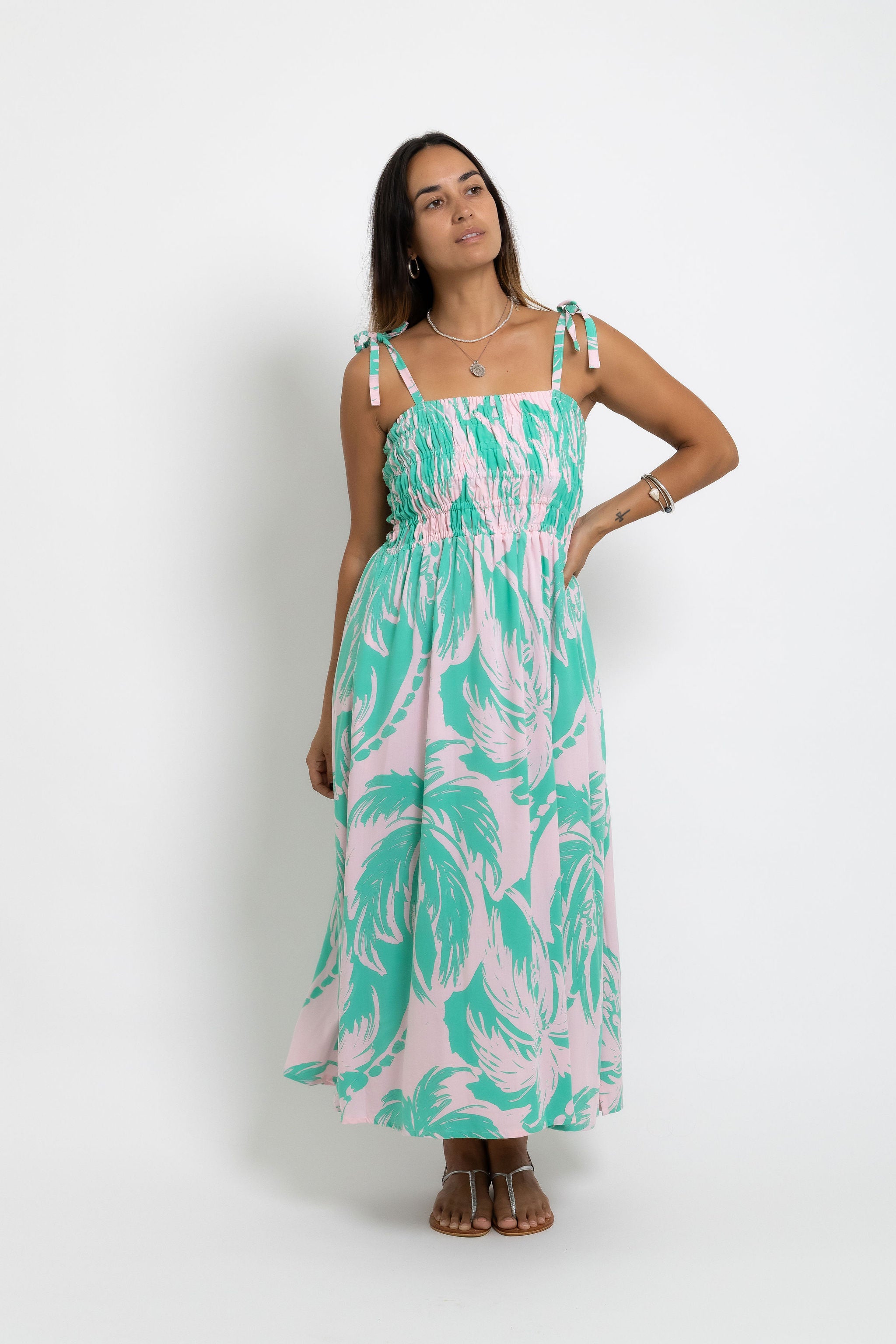 Pink Jade Coconut Swell Chloe Dress
