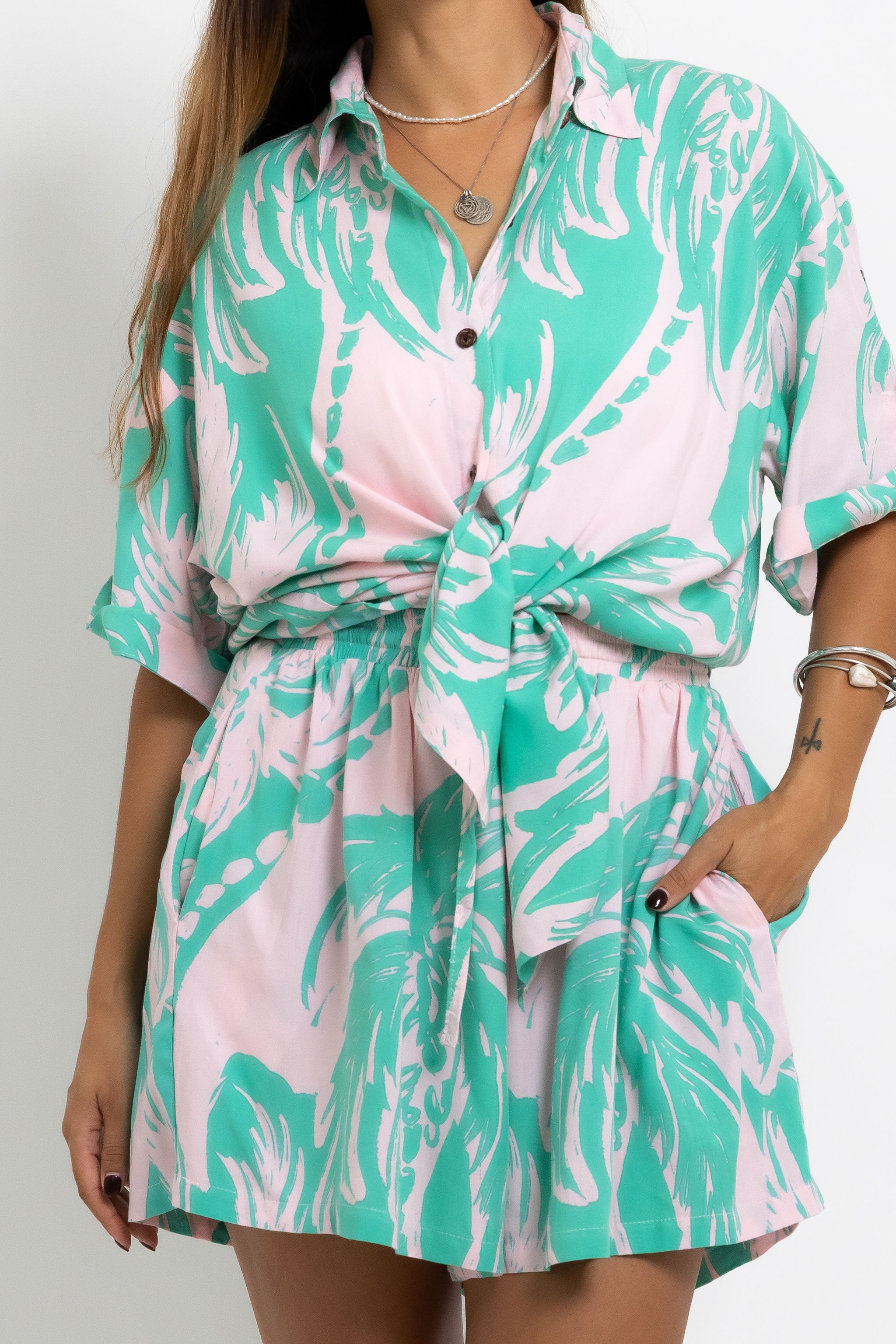 Pink Jade Coconut Swell Scarlett Shirt