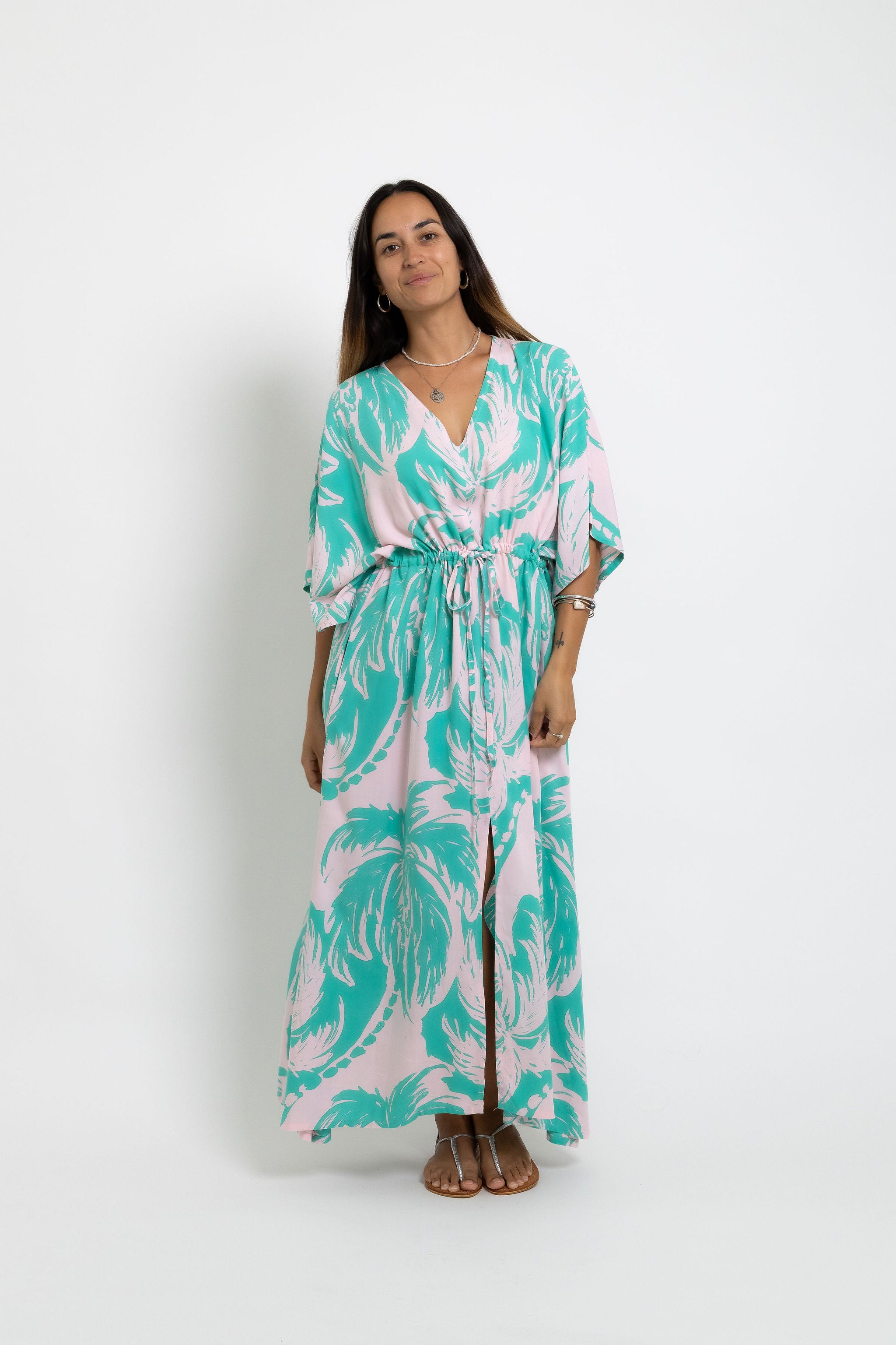 Pink Jade Coconut Swell Rene Kaftan