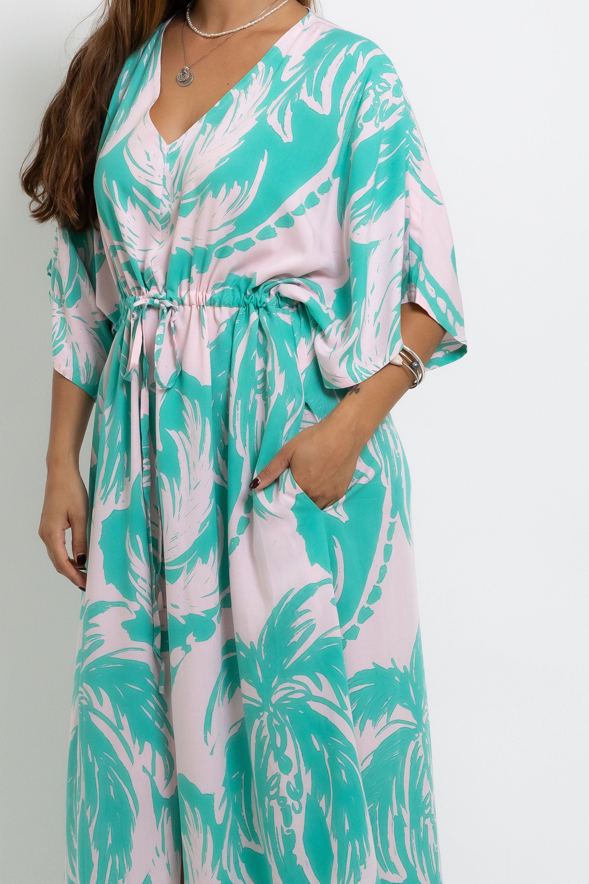 Pink Jade Coconut Swell Rene Kaftan