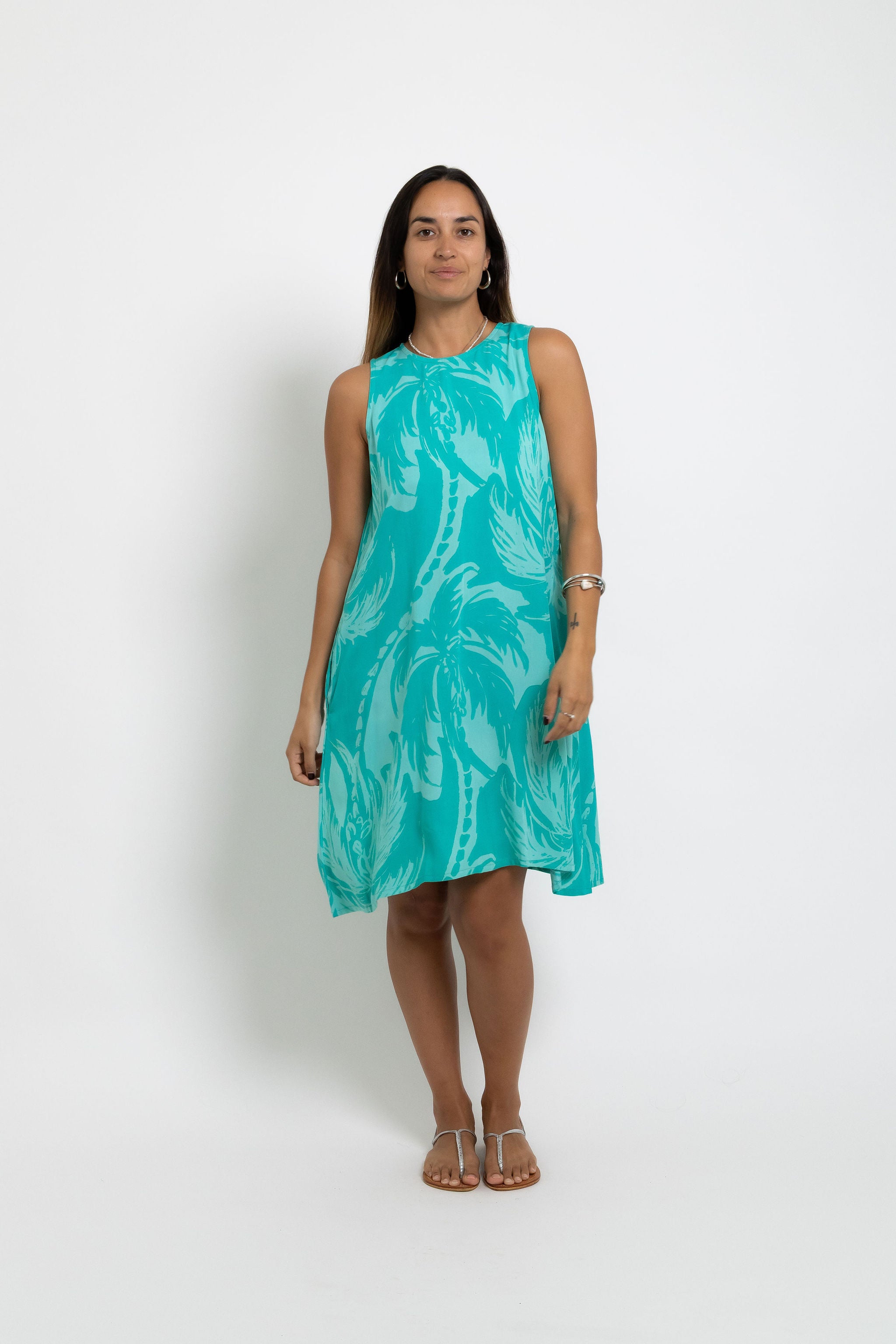 Aqua Jade Coconut Swell Mini Mere Maxi Dress