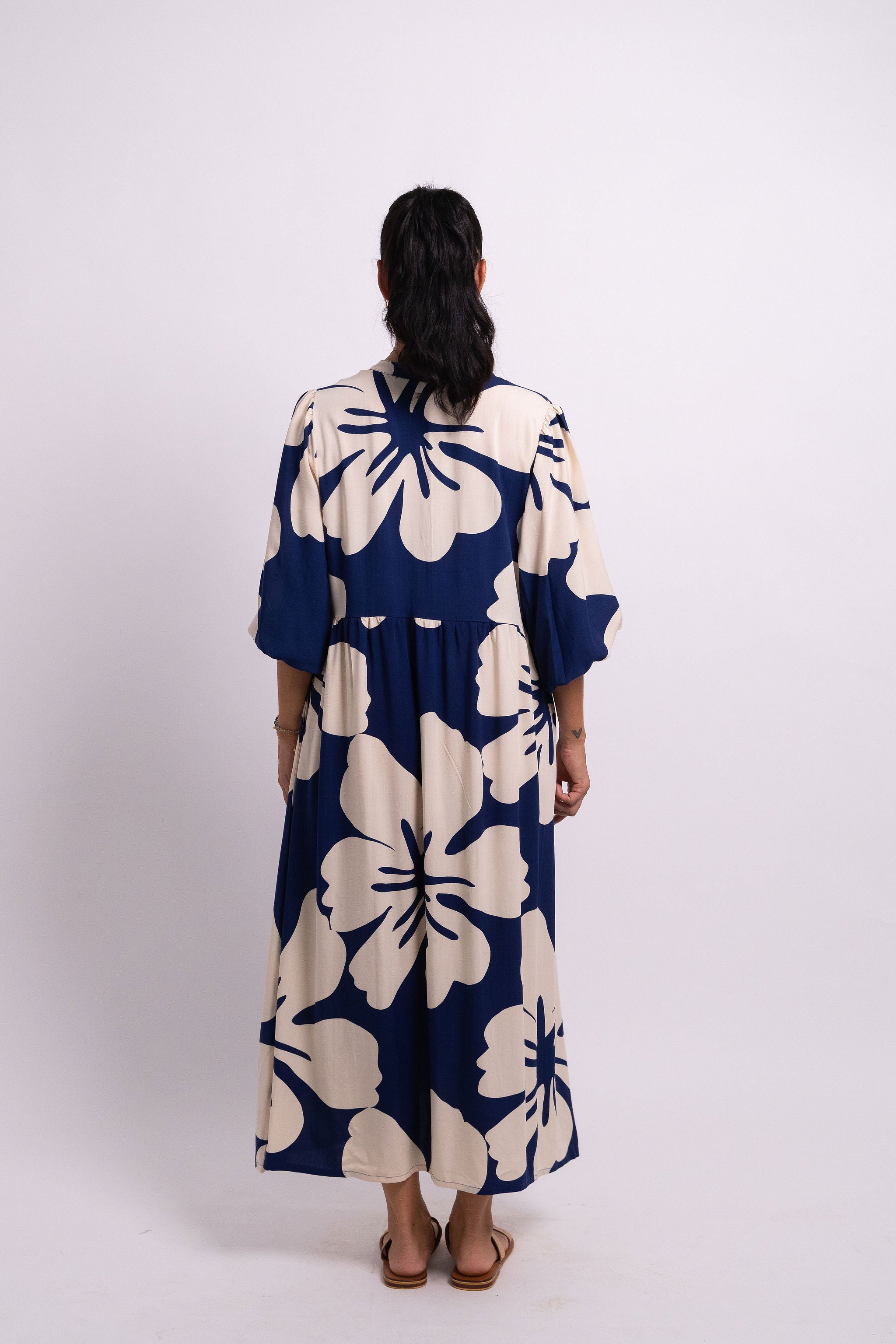 Navy Ivory Tina Mumu