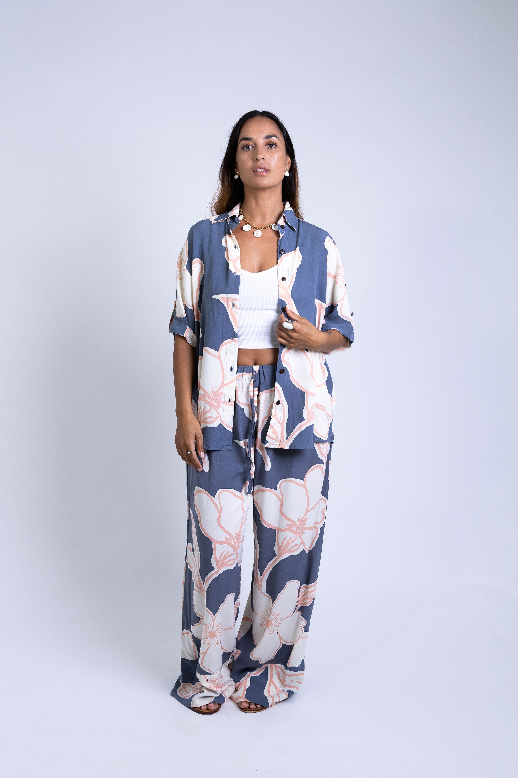 Navy Rara Scarlett Shirt