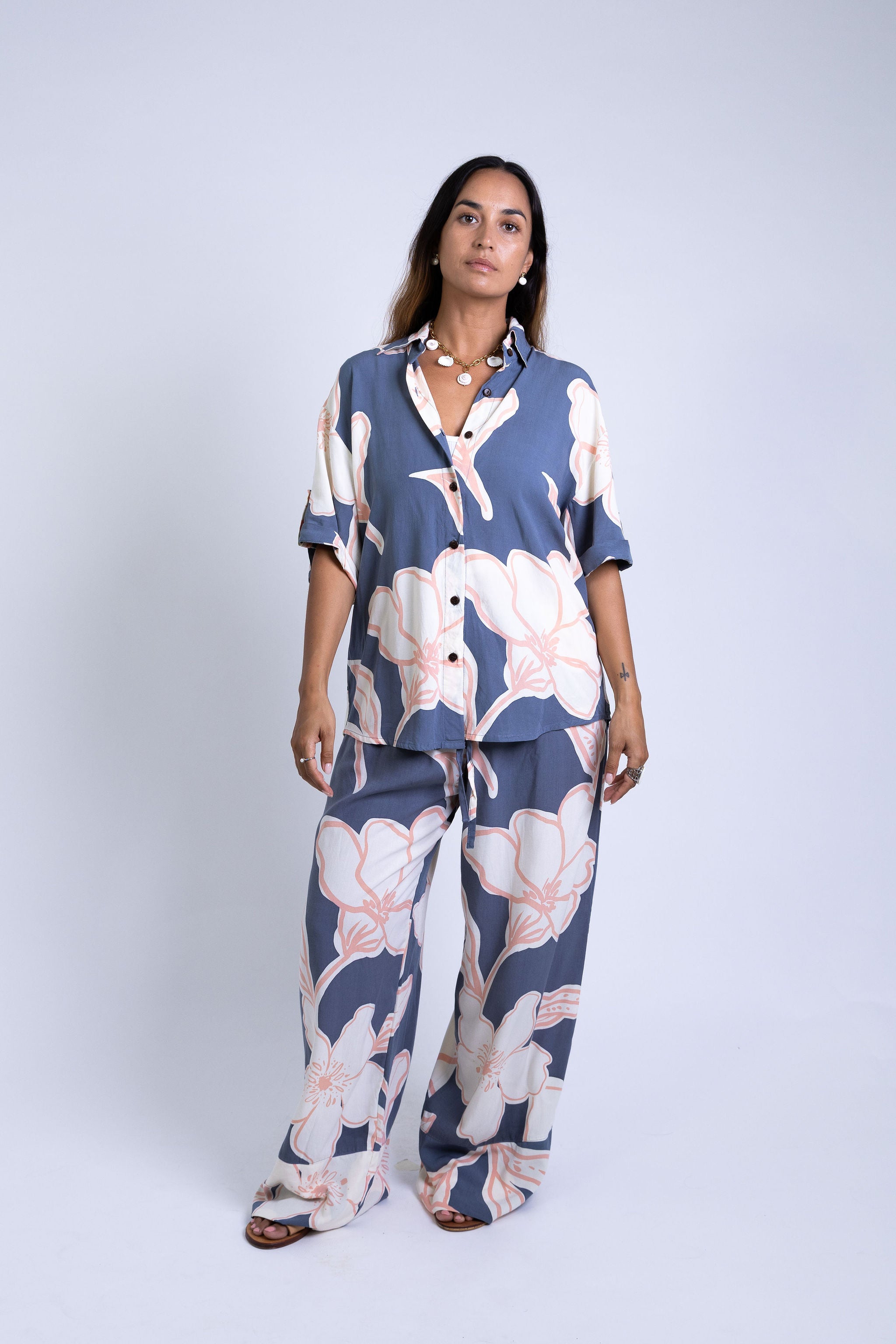 Navy Rara Scarlett Shirt