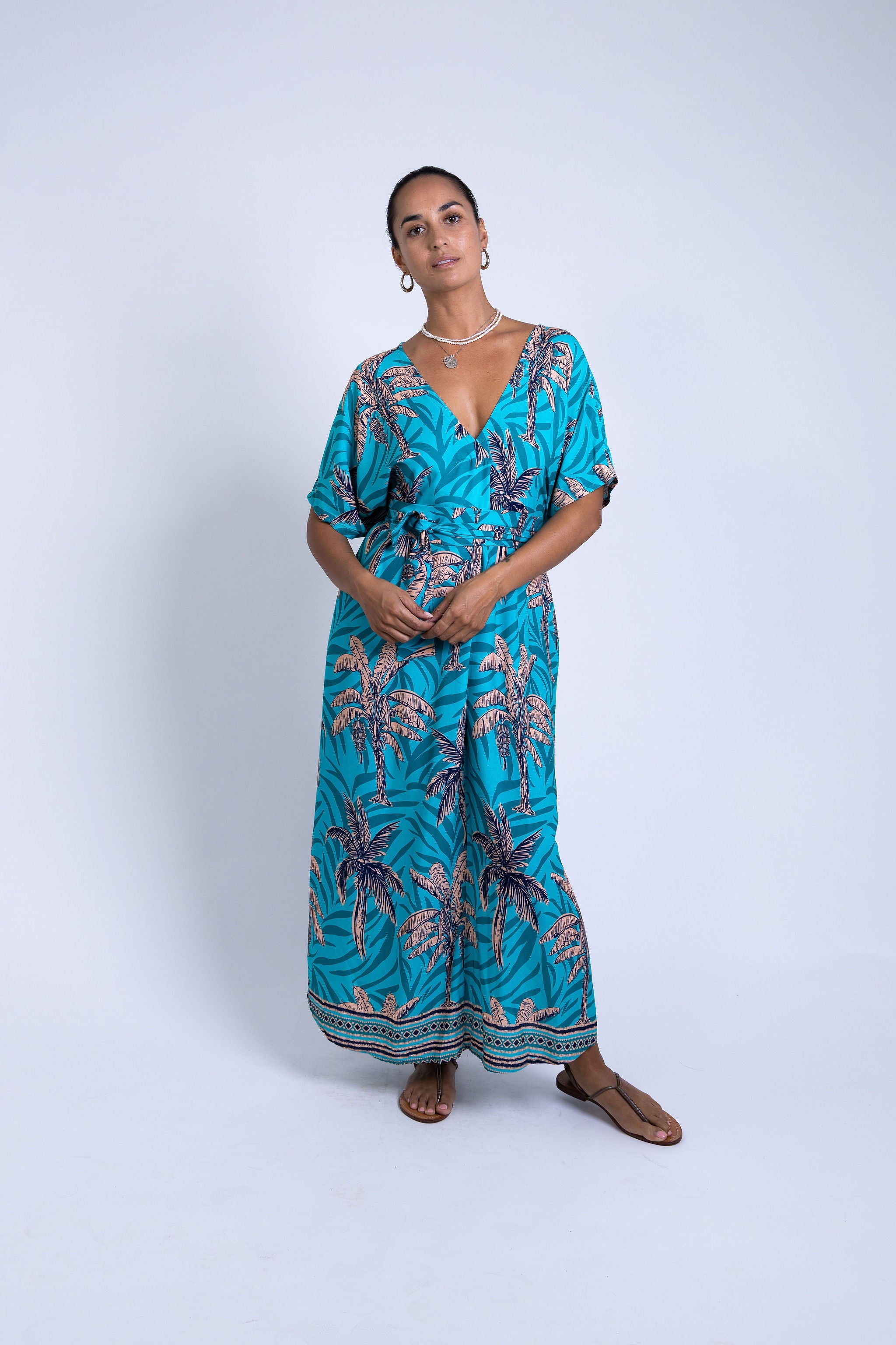 Teal Te Vene Mana Kaftan
