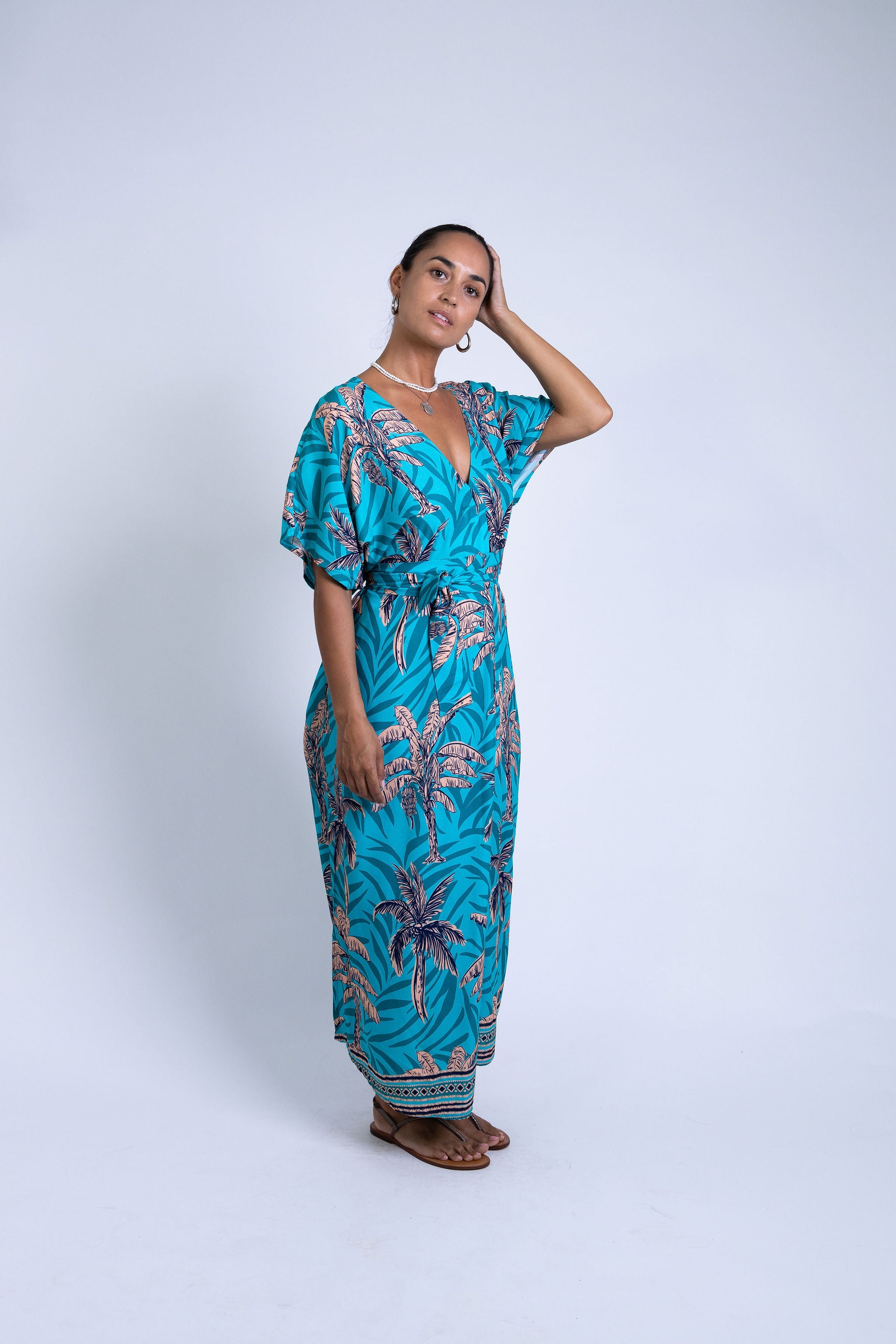 Teal Te Vene Mana Kaftan