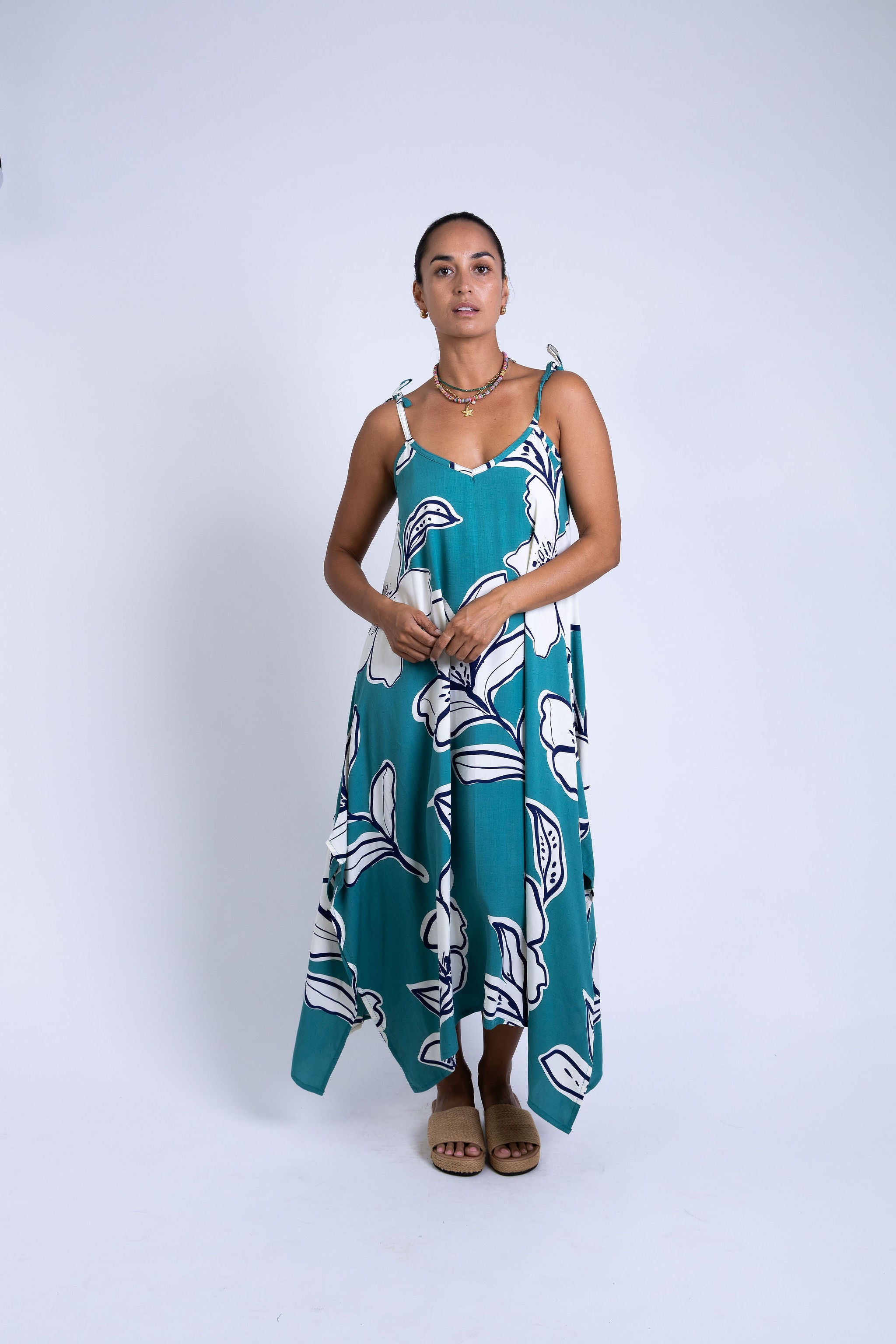 Teal Rara Motu Maxi Dress