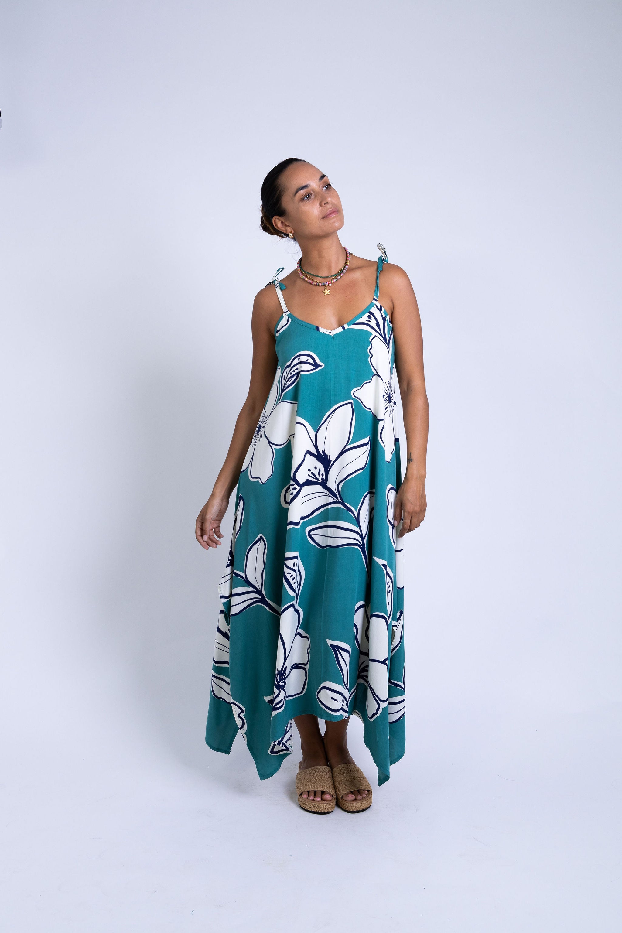 Teal Rara Motu Maxi Dress