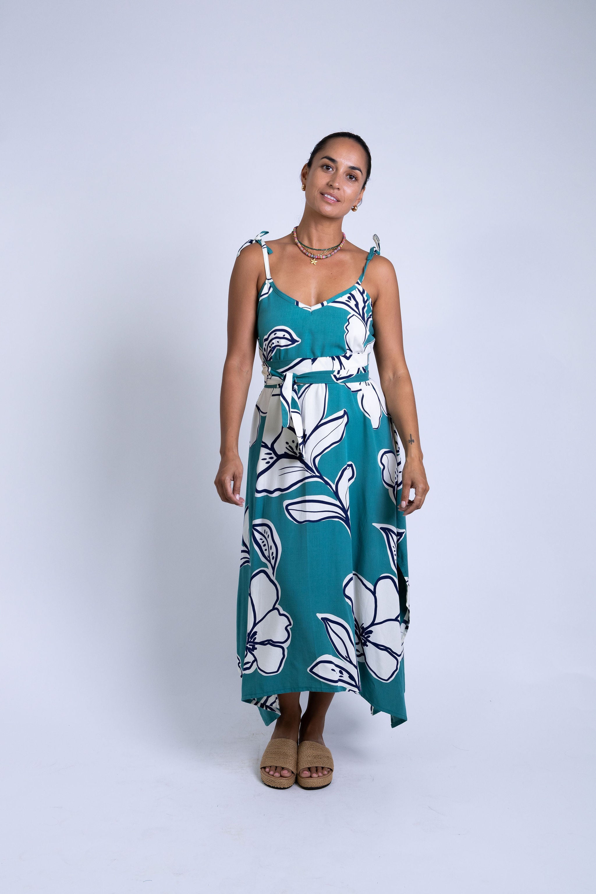 Teal Rara Motu Maxi Dress