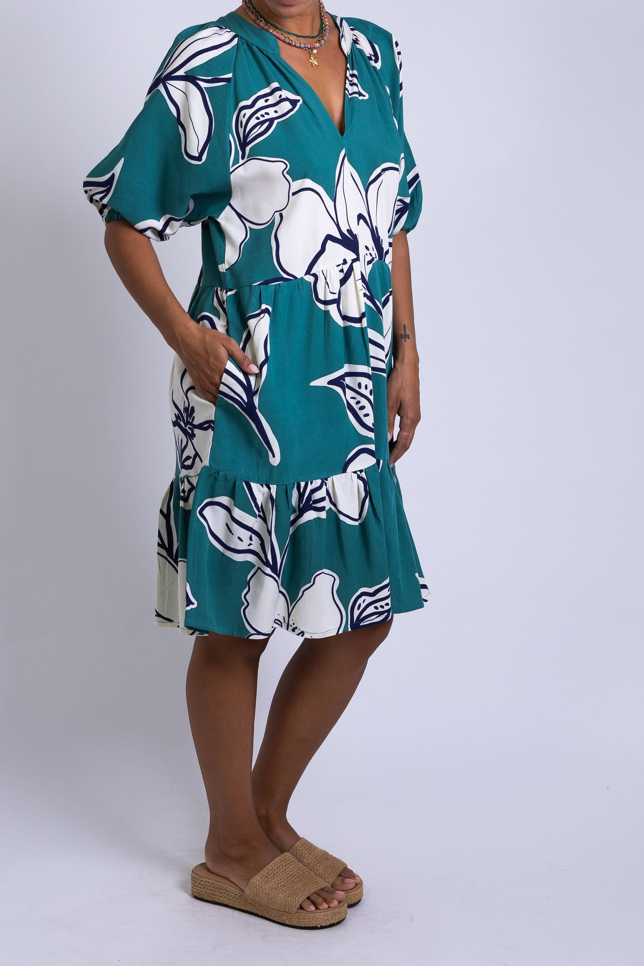 Teal Rara Ava Dress
