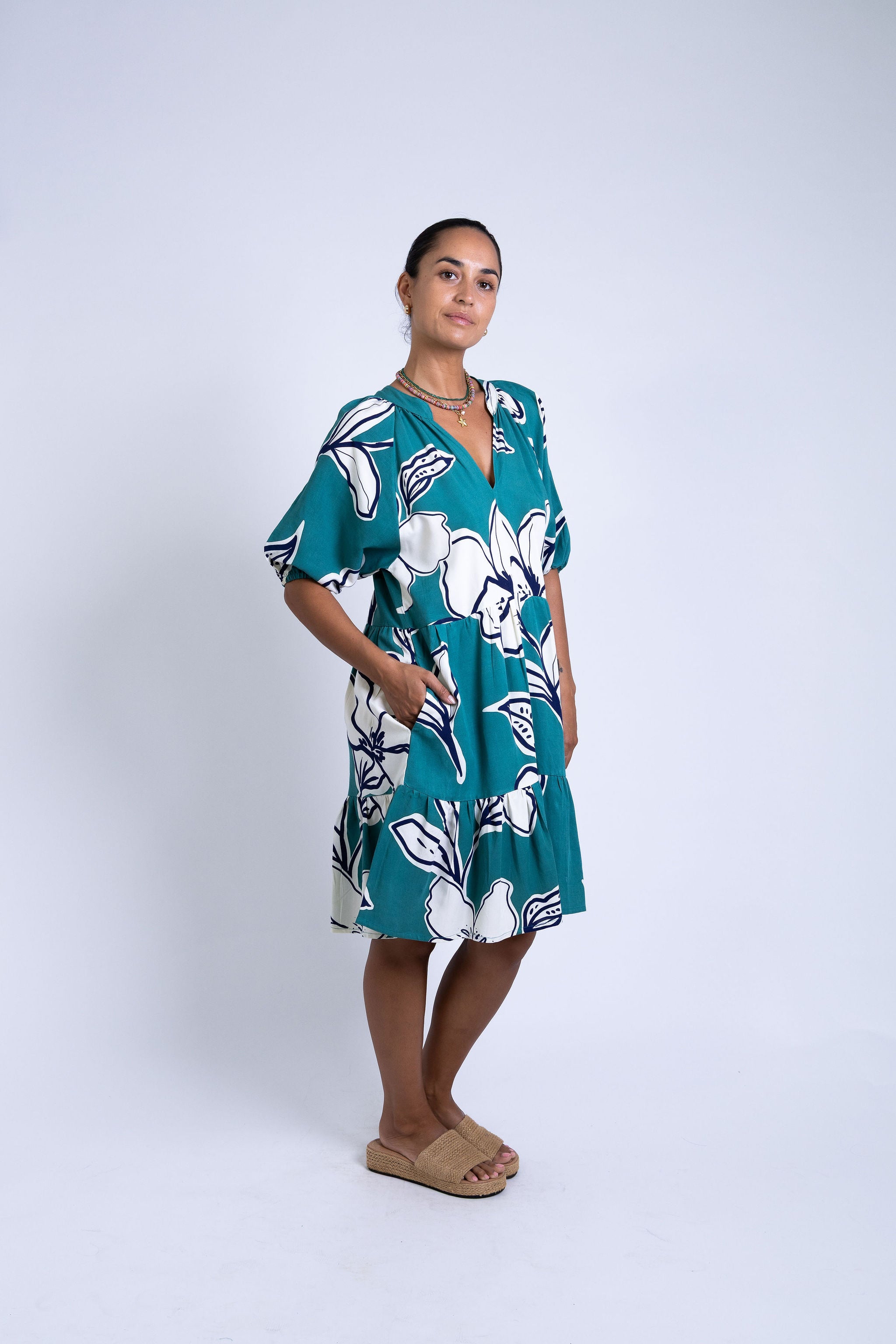 Teal Rara Ava Dress