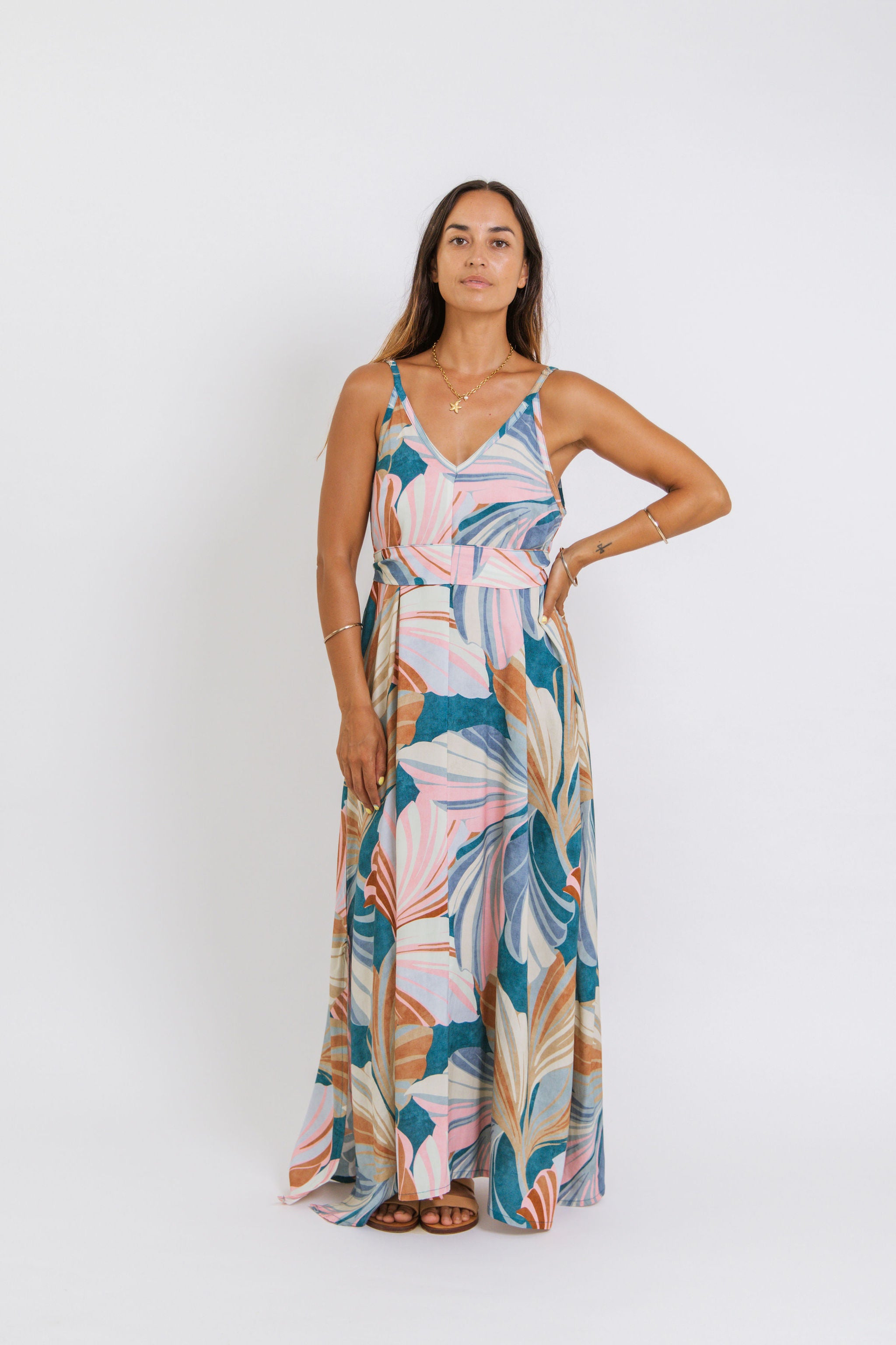 Summer Sunset Breeze Maria Maxi Dress