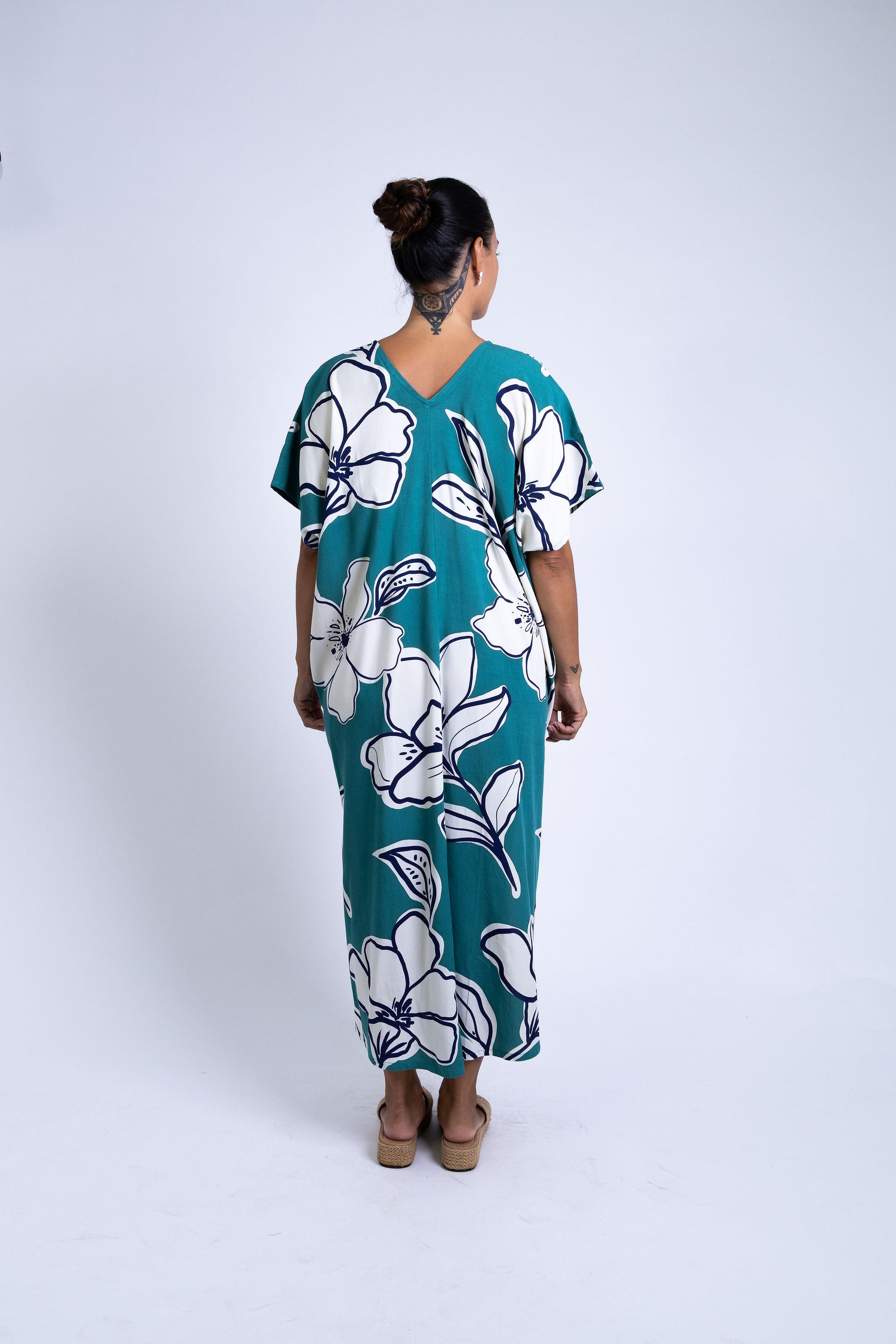 Teal Rara Mana Kaftan