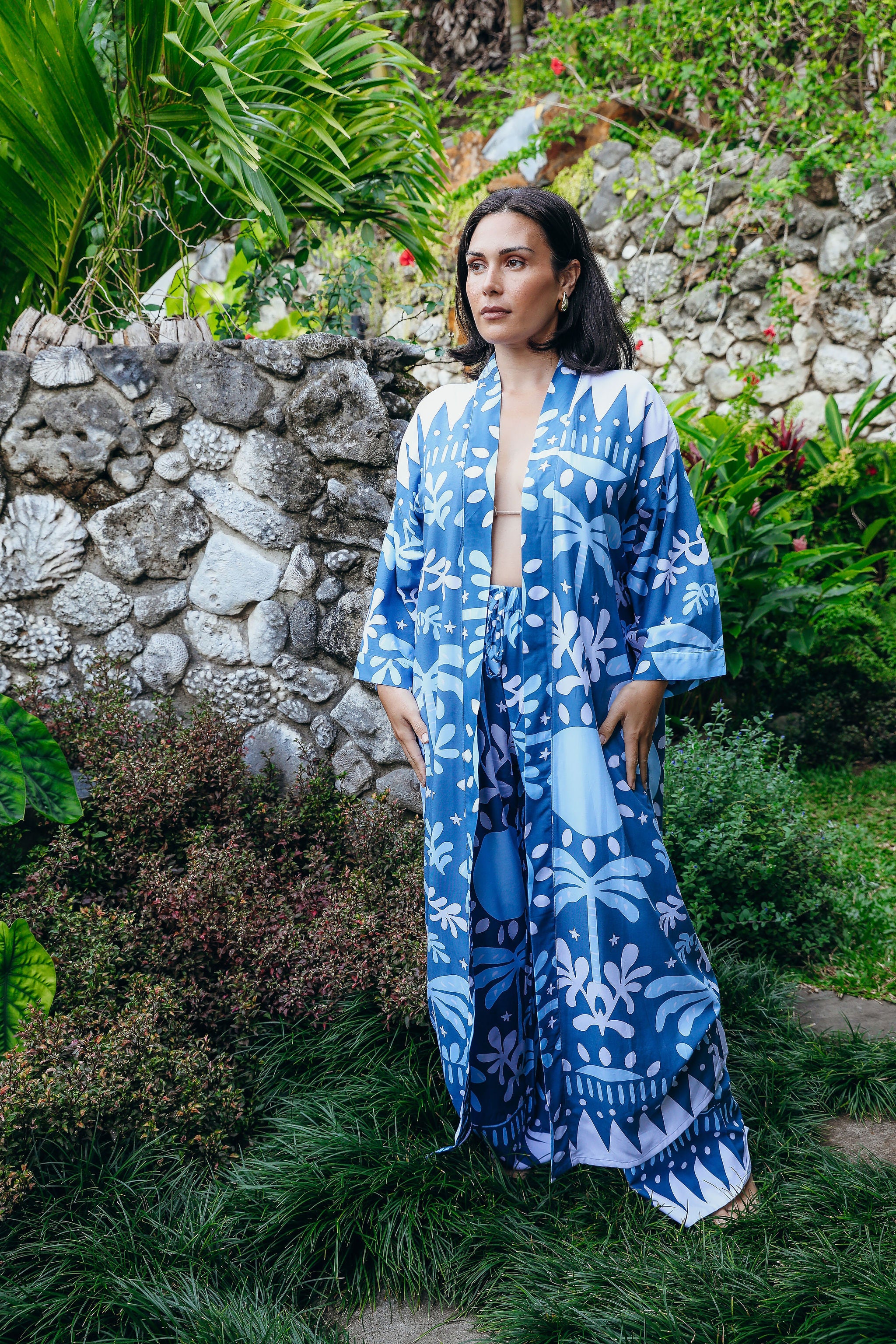 ITA-RA Blue Carly Kimono