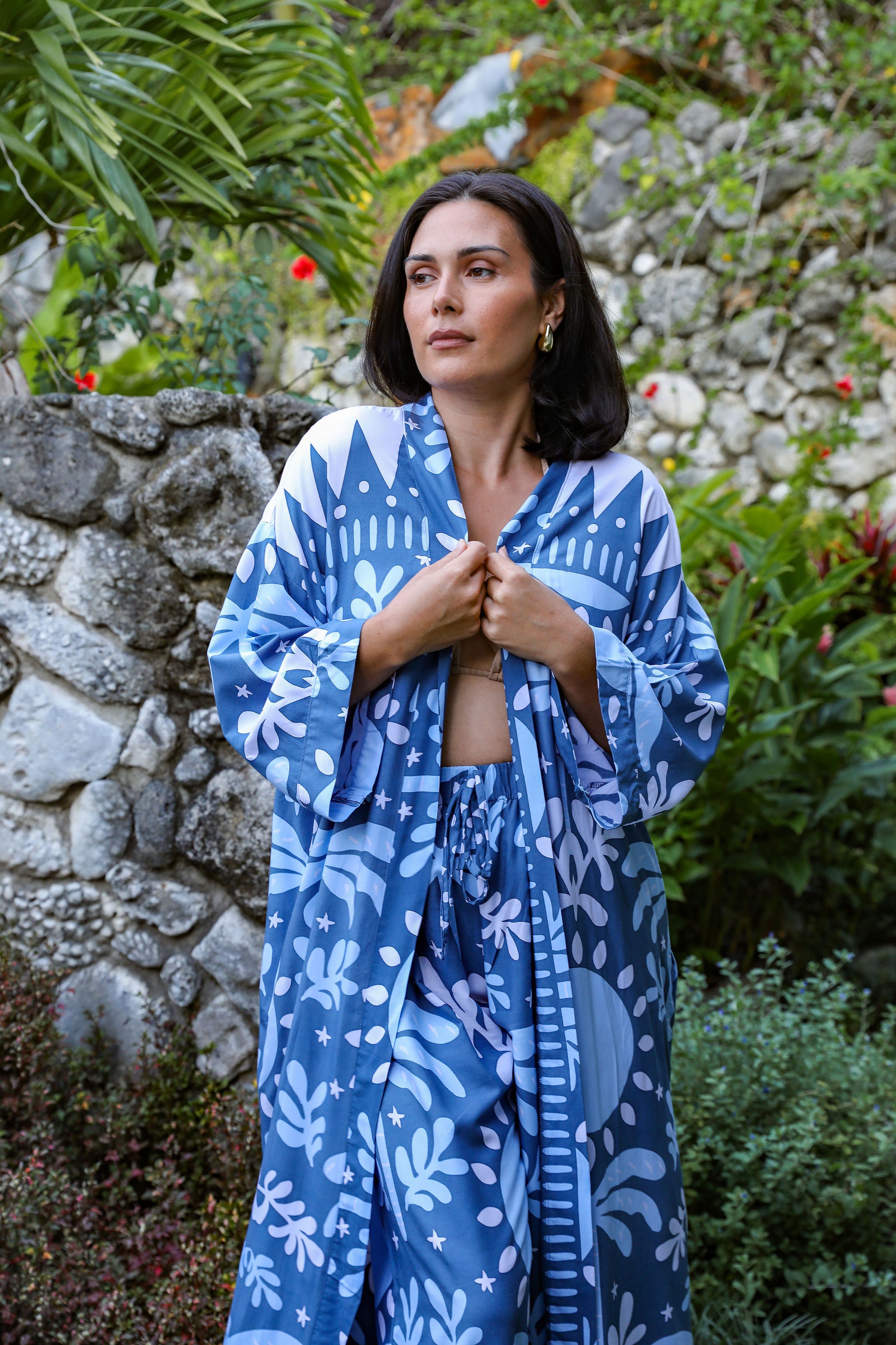 ITA-RA Blue Carly Kimono