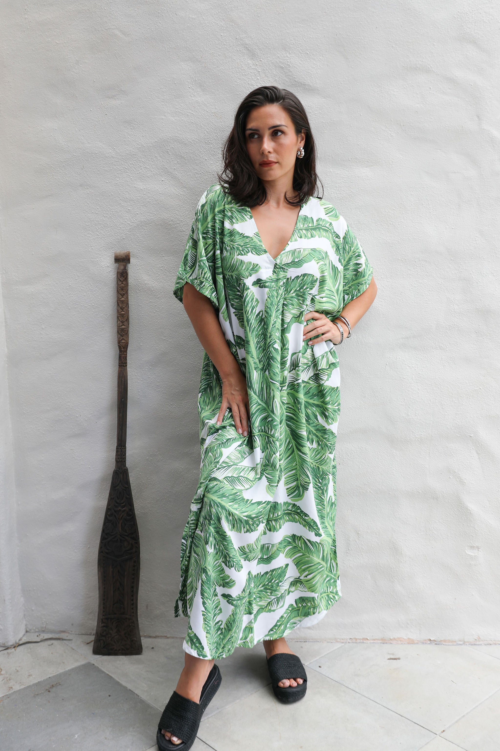 Banana V Neck Kaftan