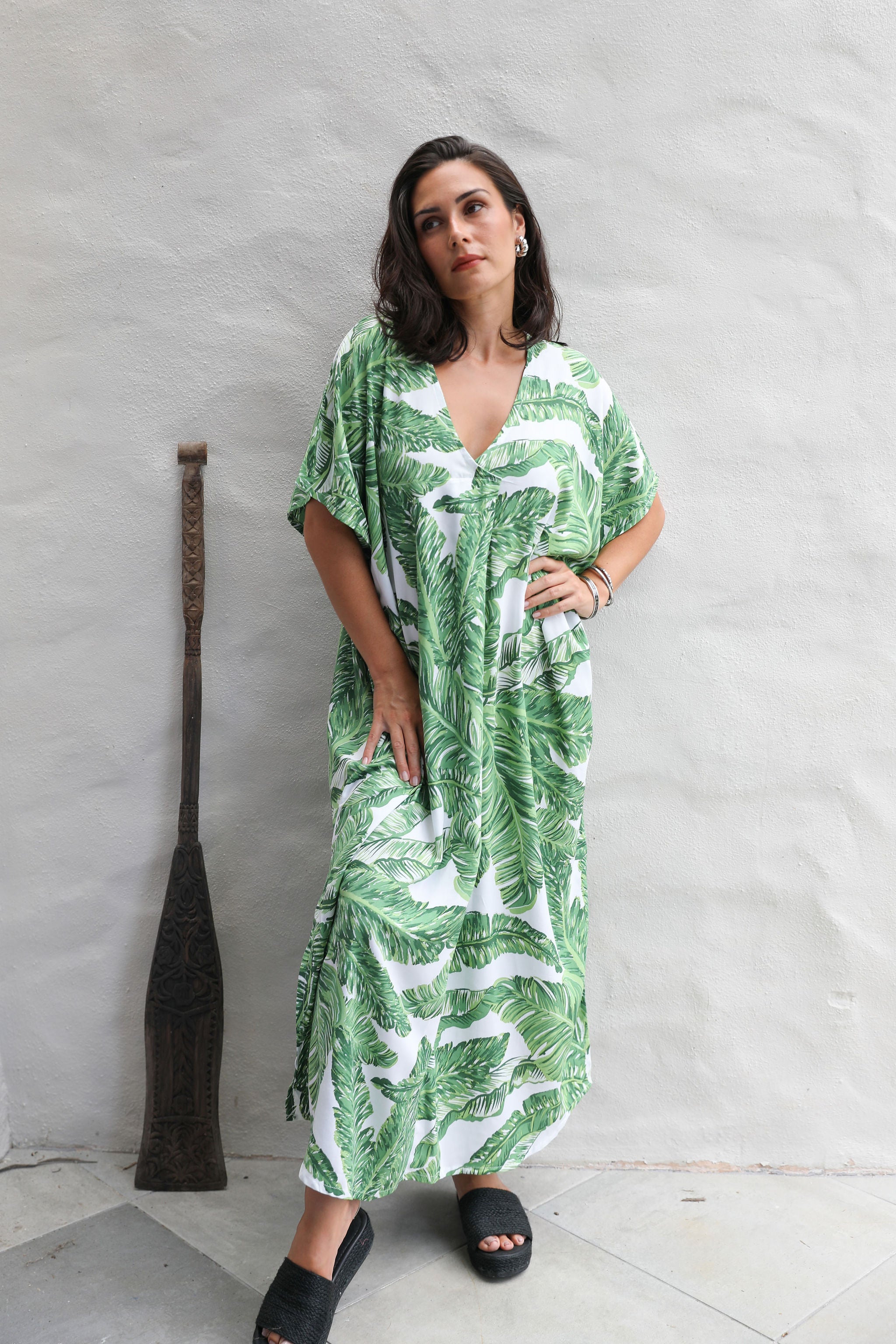 Banana V Neck Kaftan