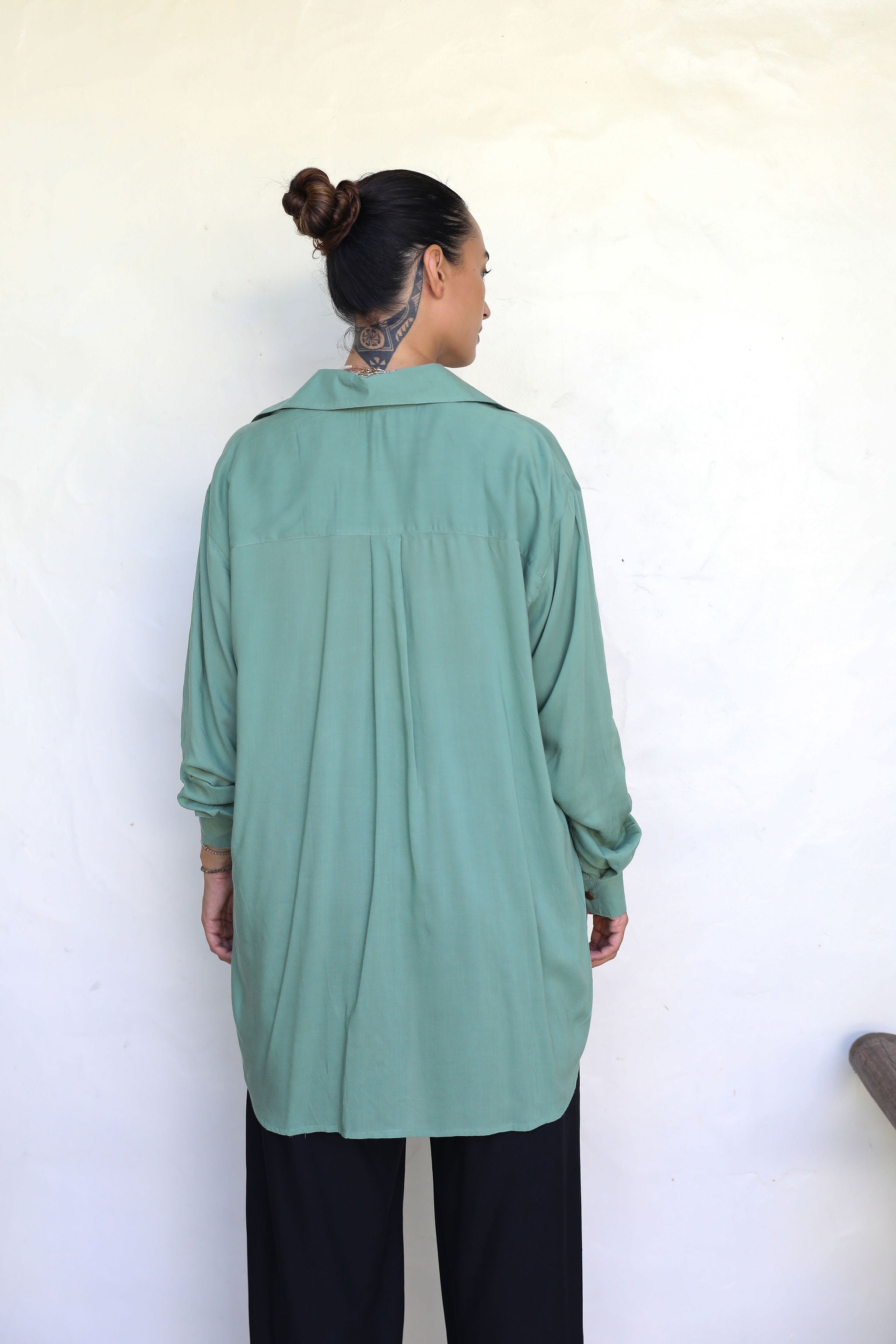 Palm Green Oversized Shirt