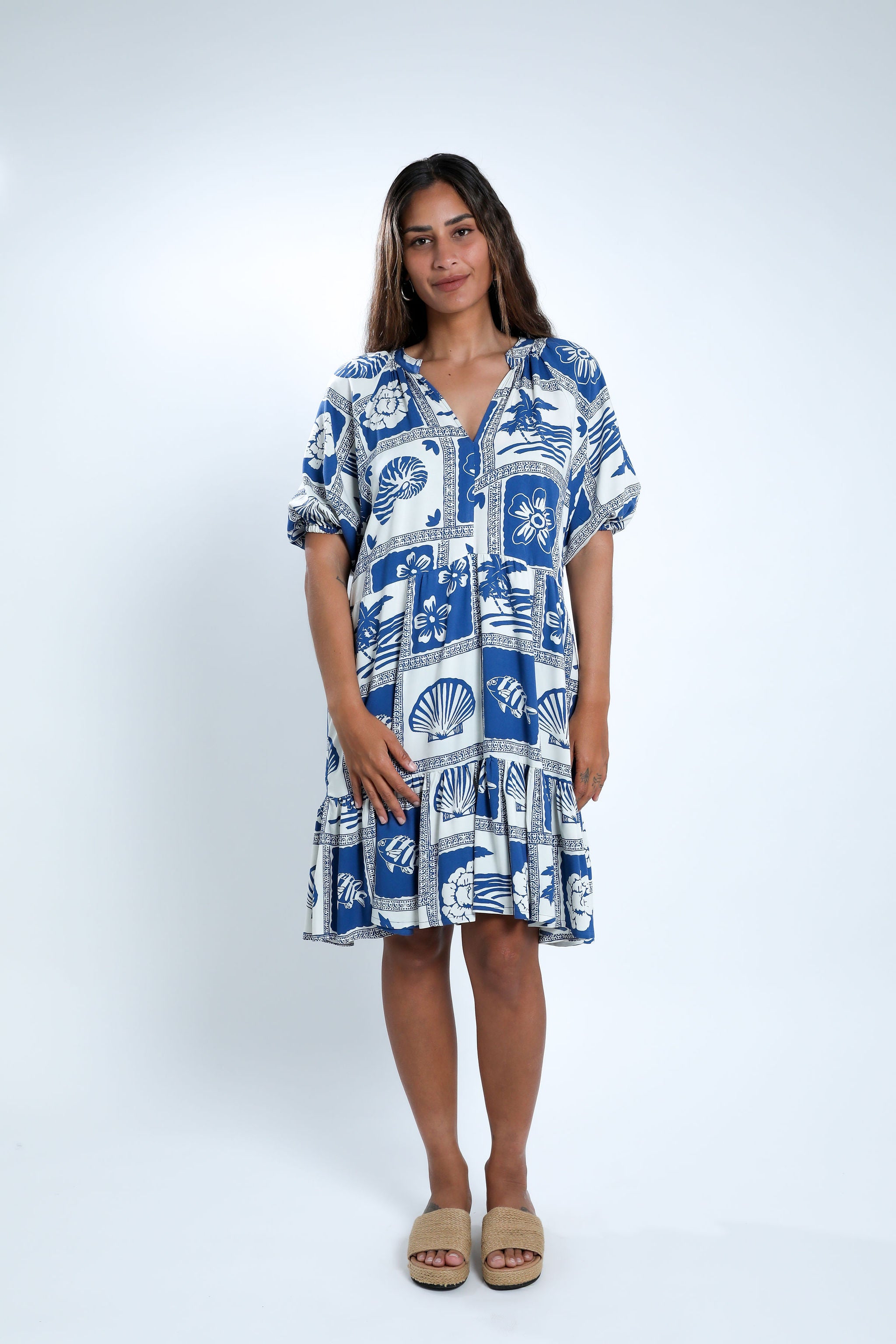 Navy Vaca Ava Dress