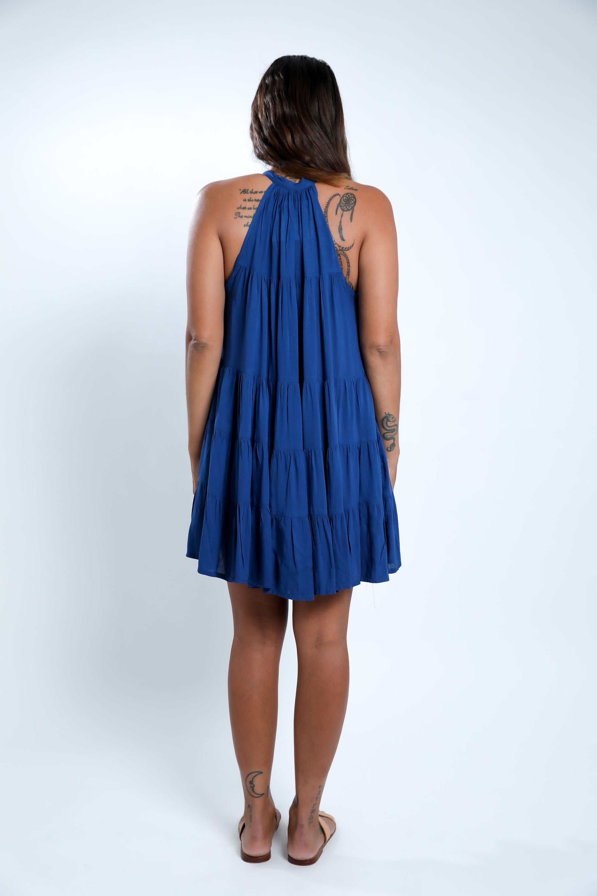 Navy Night Light Weight Mini Dress