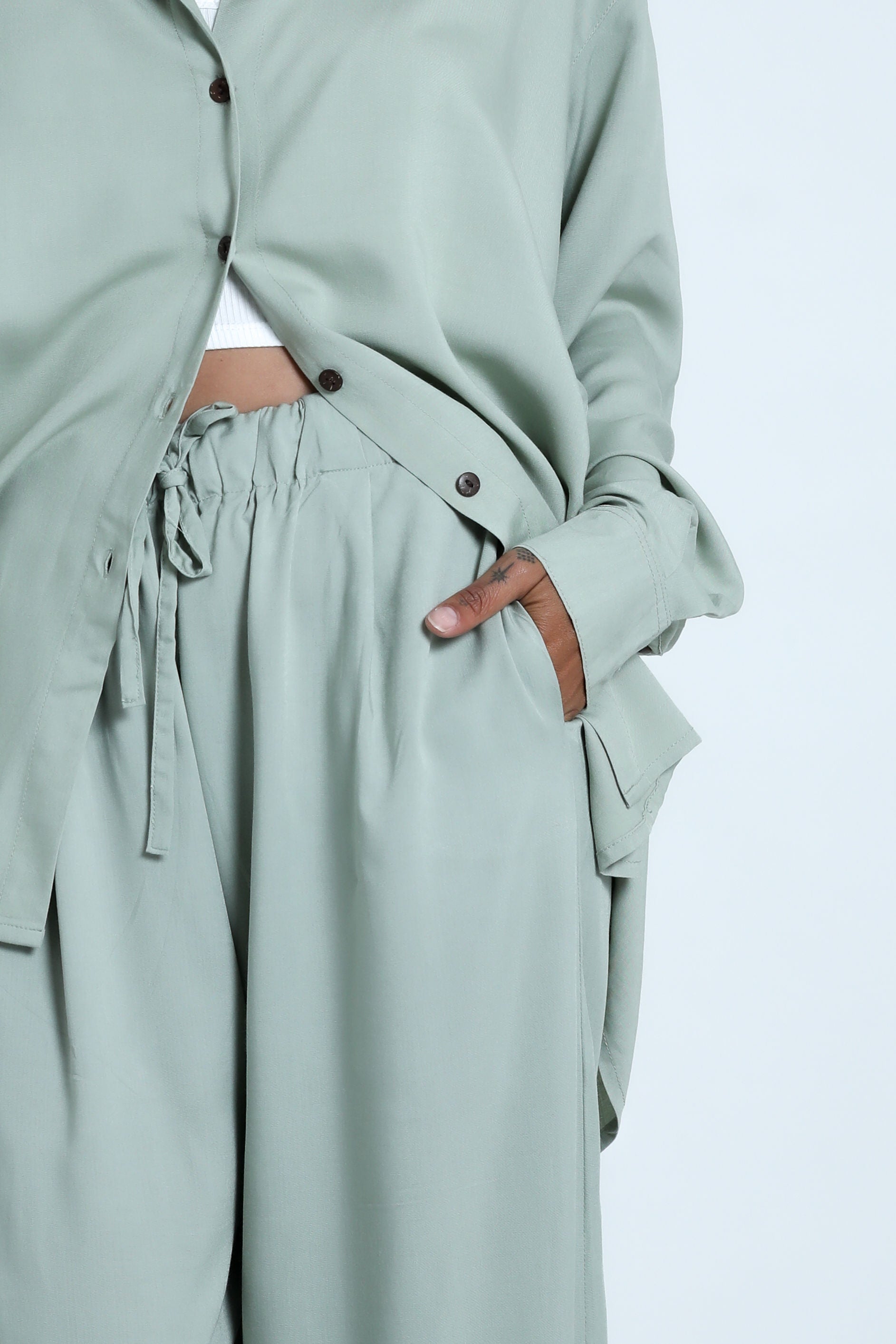 Sage Oversized Shirt