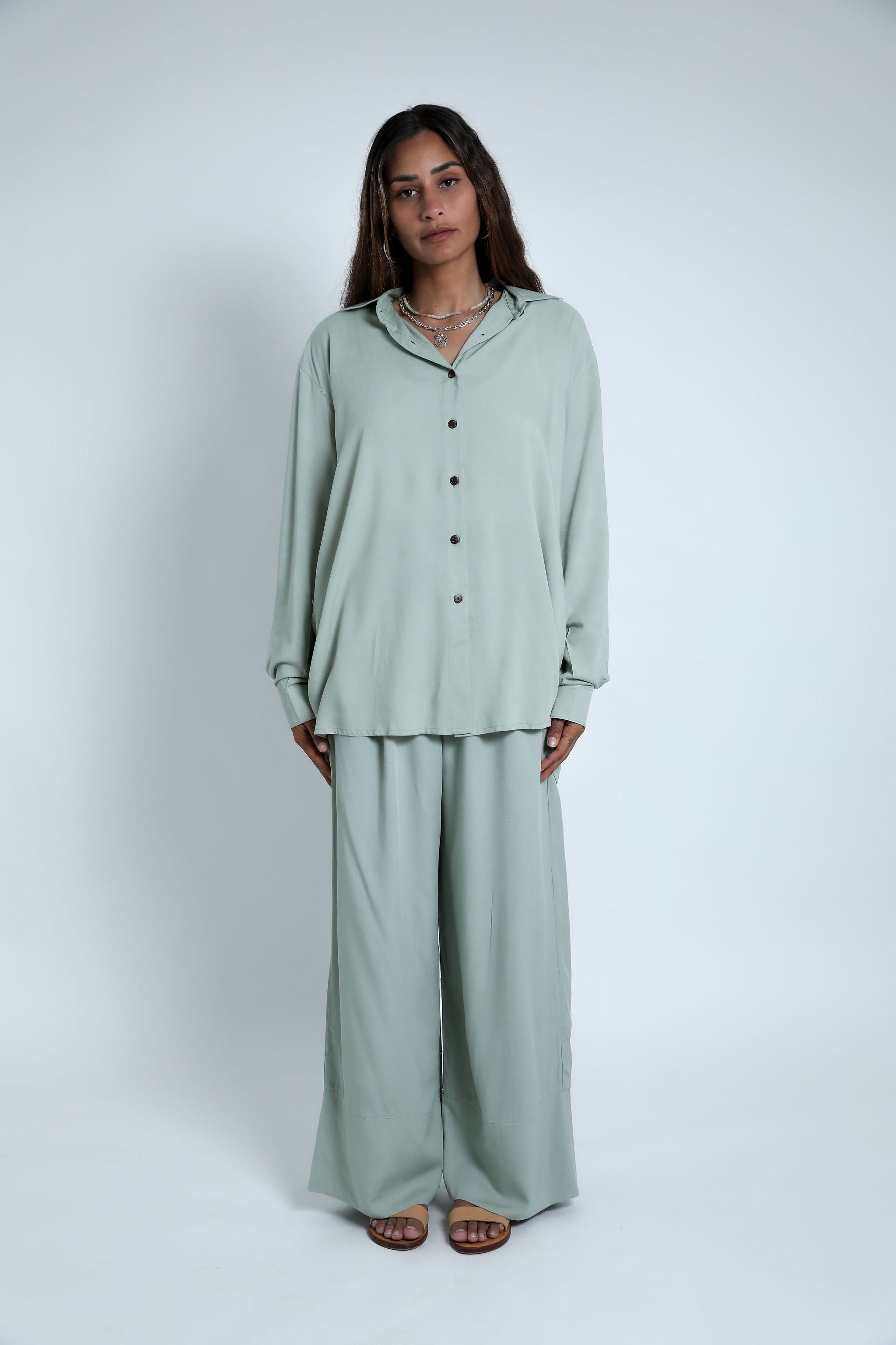Sage Oversized Shirt