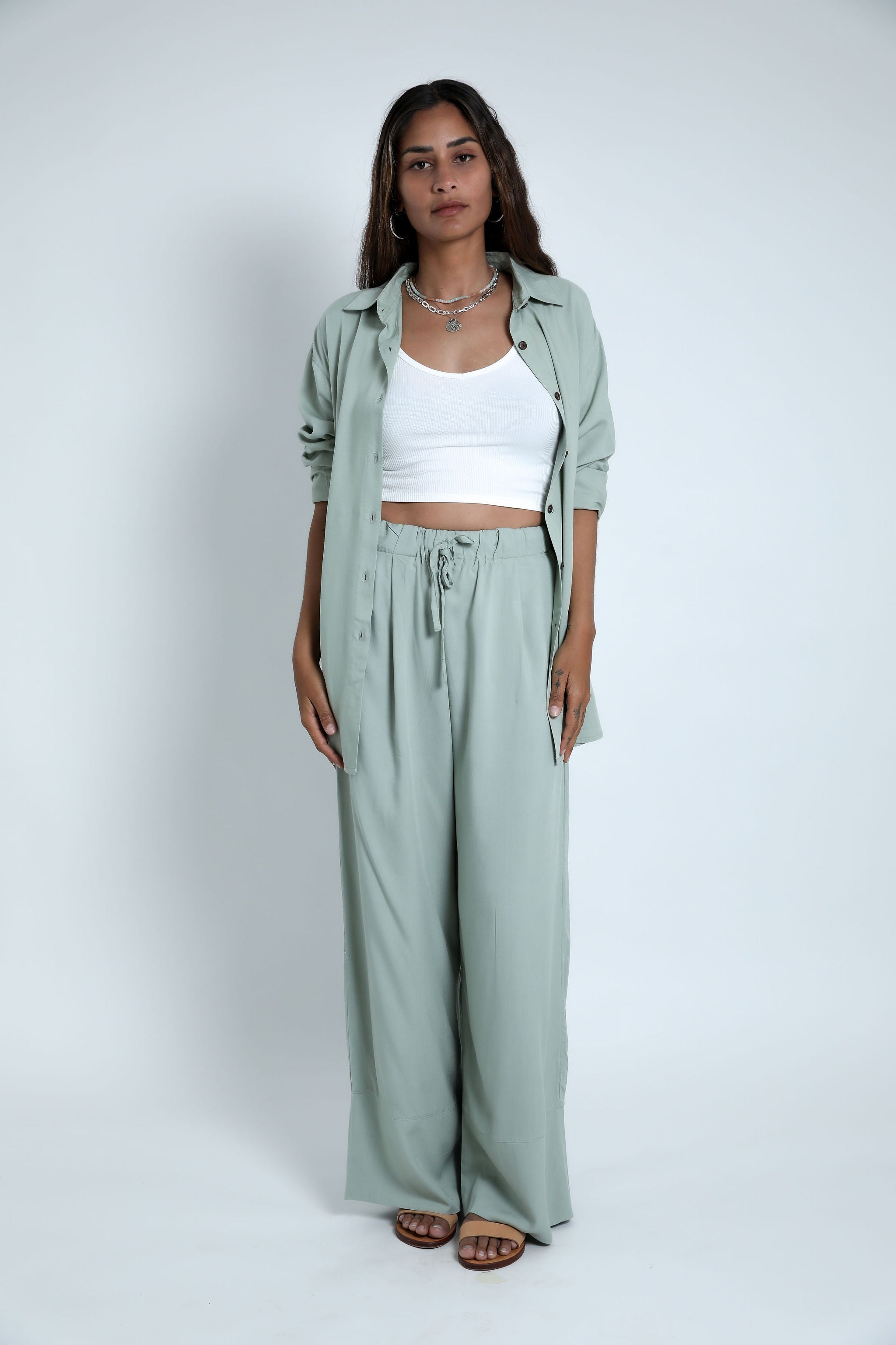 Sage Oversized Shirt