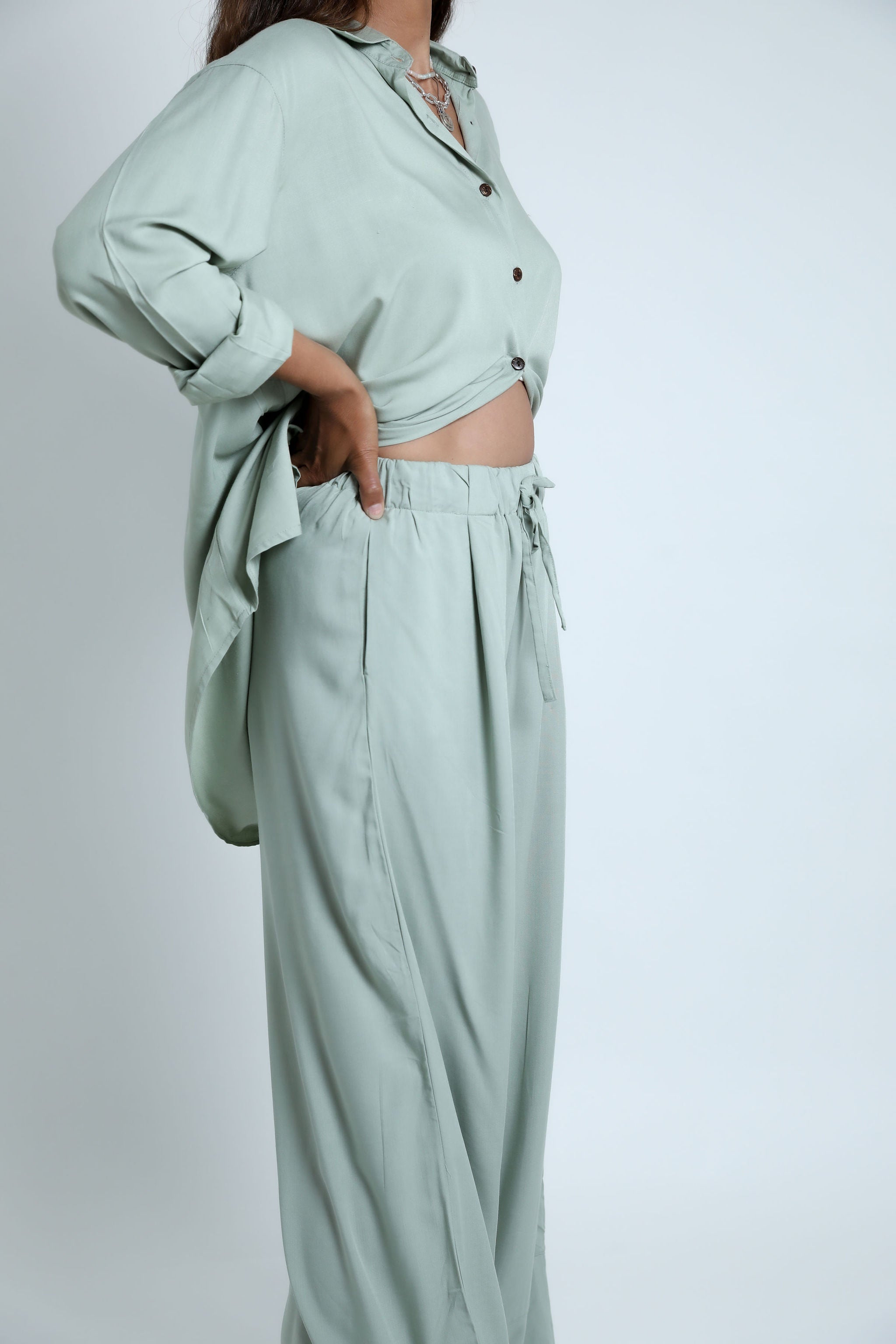 Sage Oversized Shirt