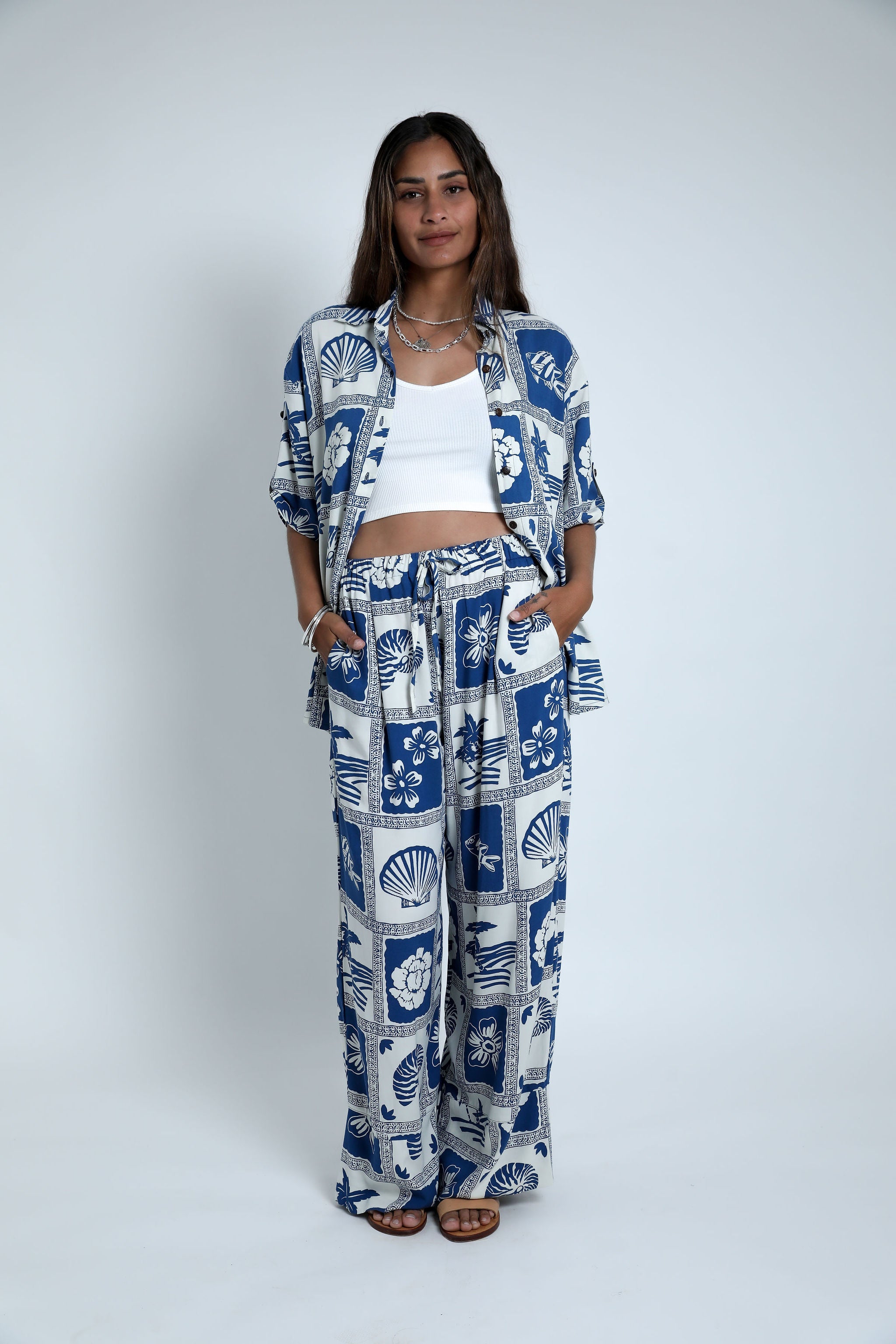Navy Vaca Grace Pant