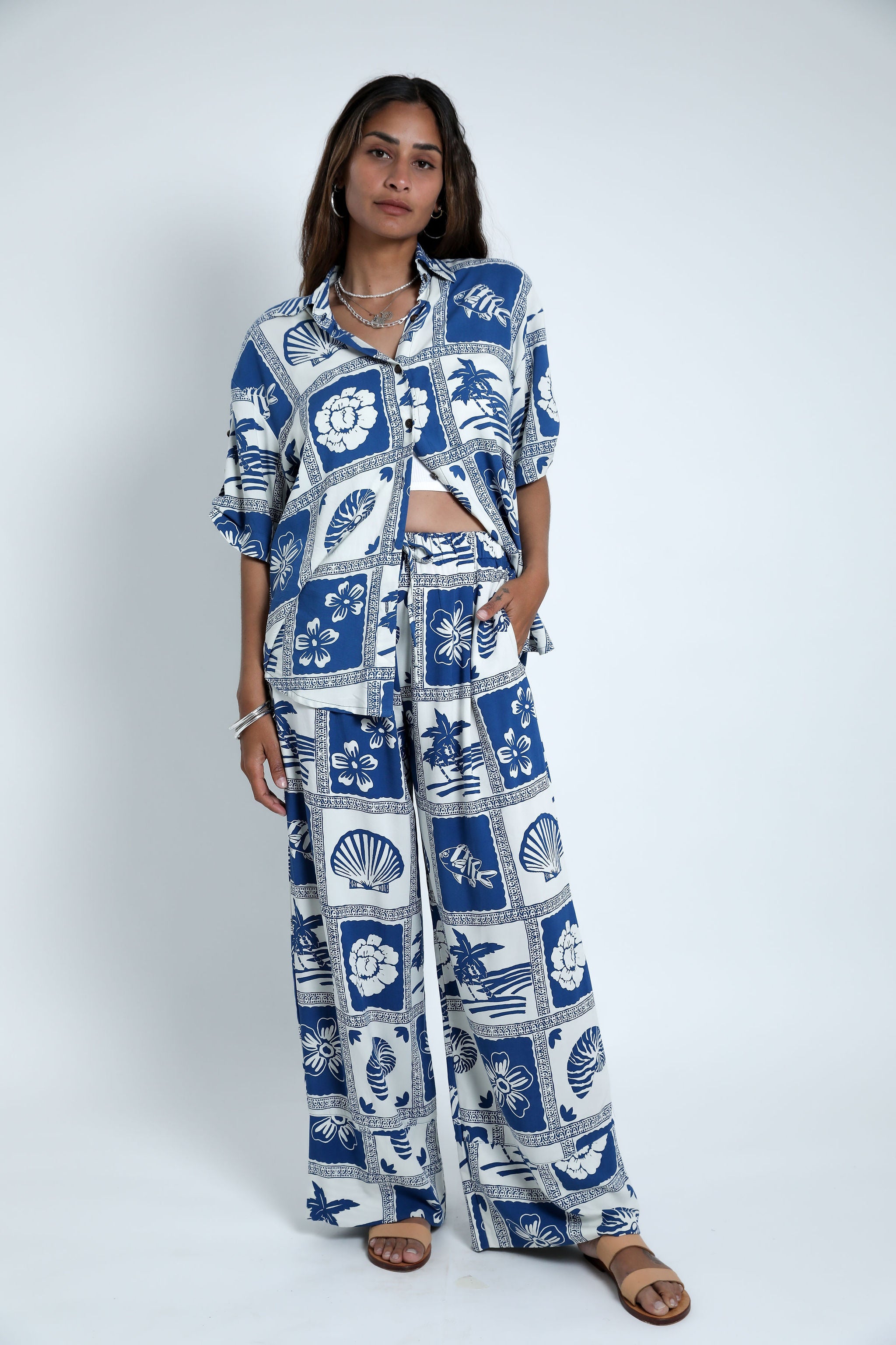Navy Vaca Grace Pant