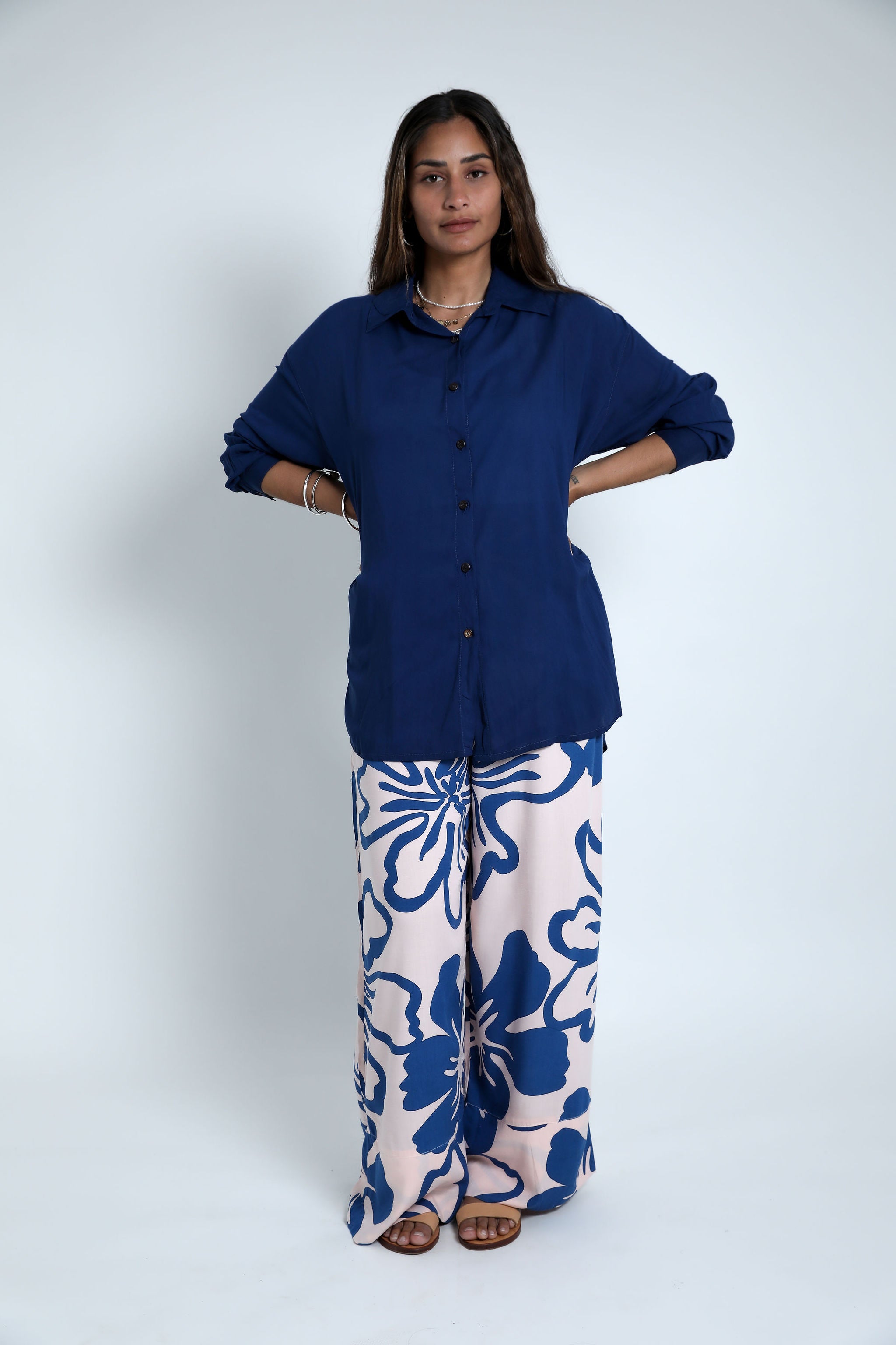 Navy Night Oversized Shirt