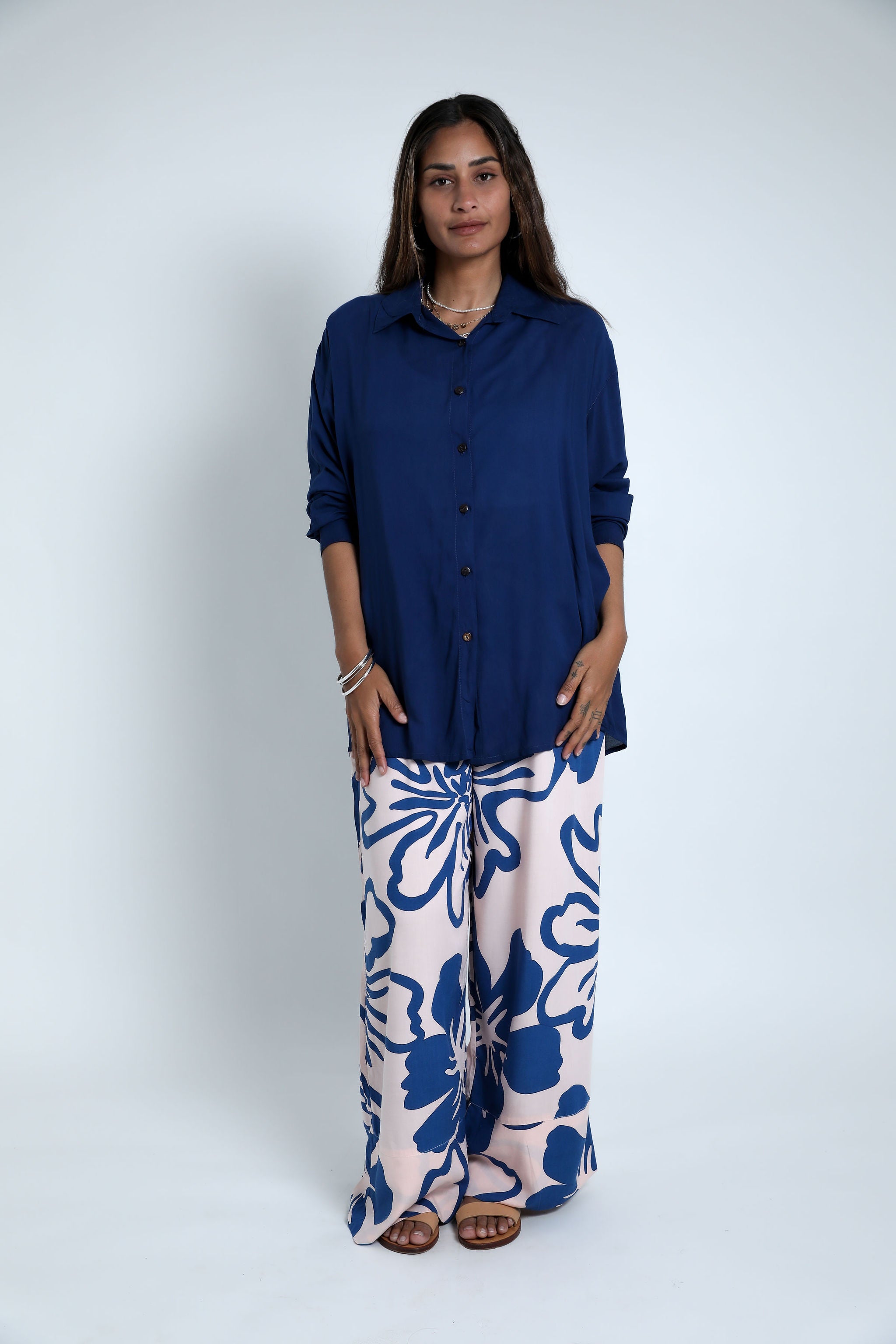 Navy Night Oversized Shirt