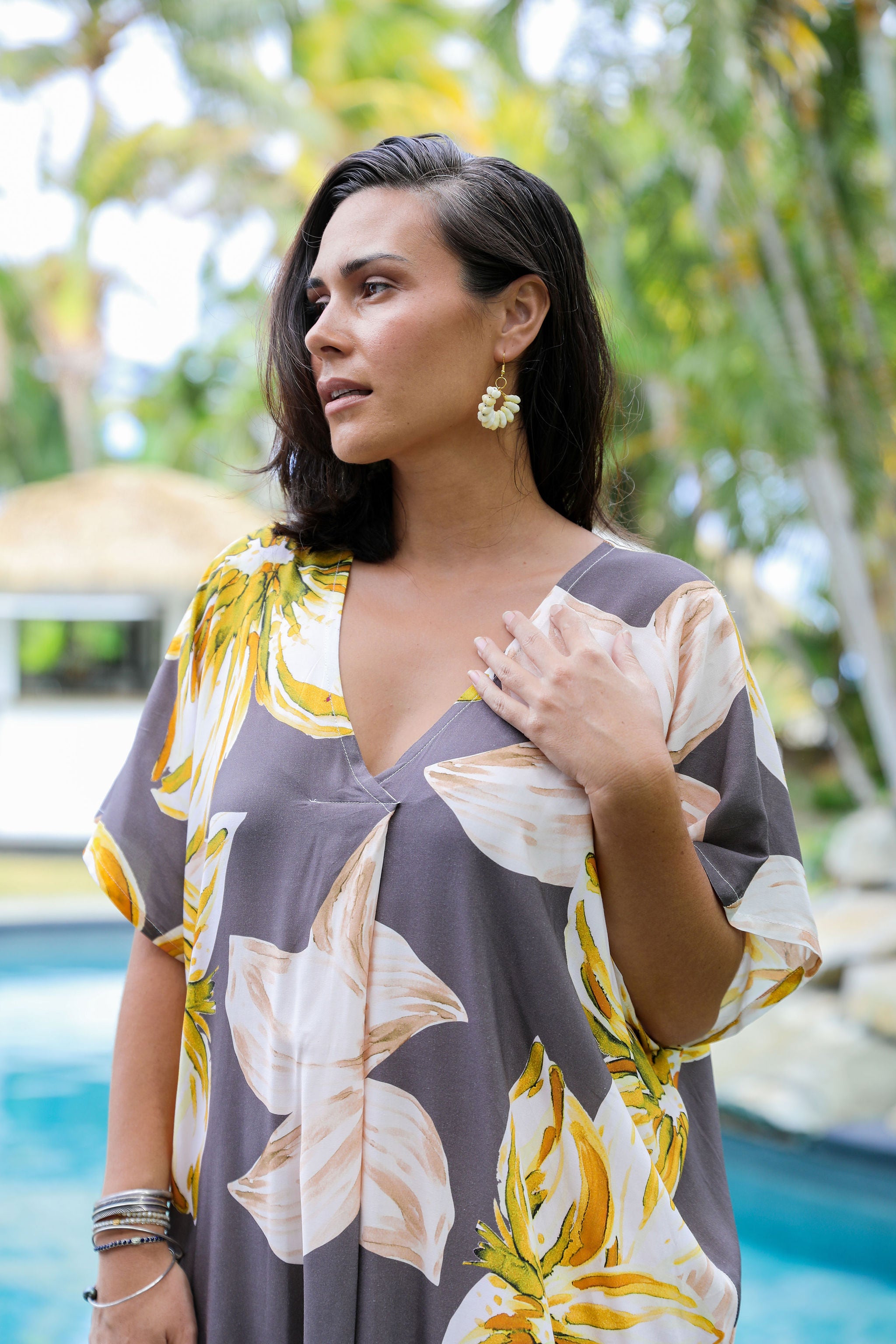 Tiare V Neck Kaftan